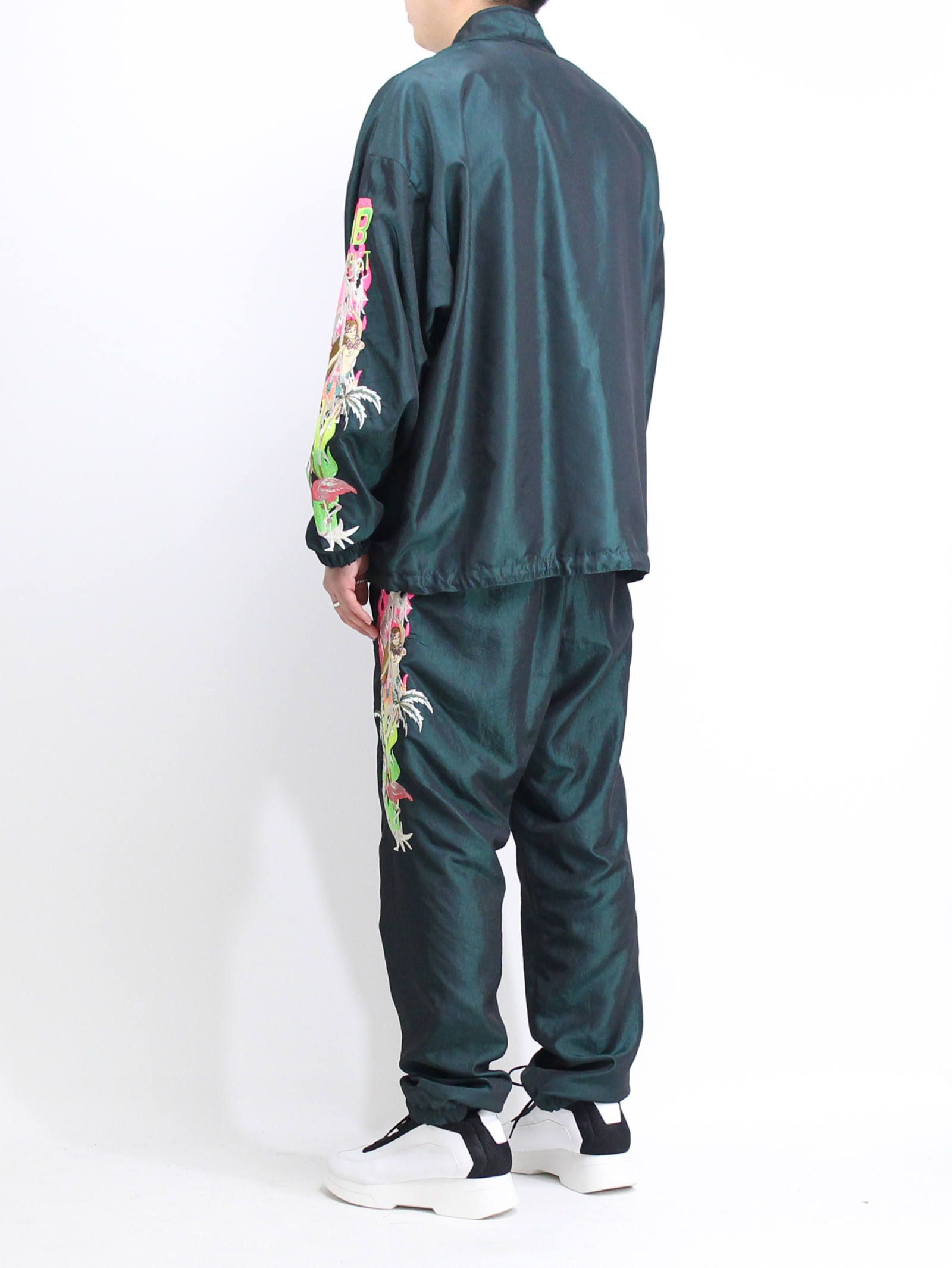 doublet - 刺繍シャンブレーパンツ - CHAOS EMBROIDERY CHAMBRAY PANTS