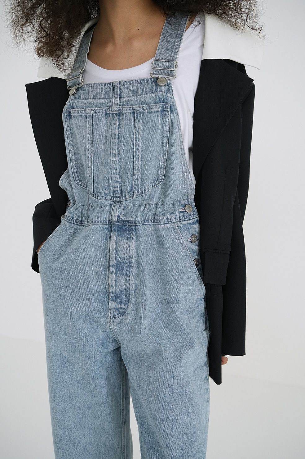 CLANE - オーバーオール - WAIST ADJUST OVERALLS - BLUE | ADDICT WEB