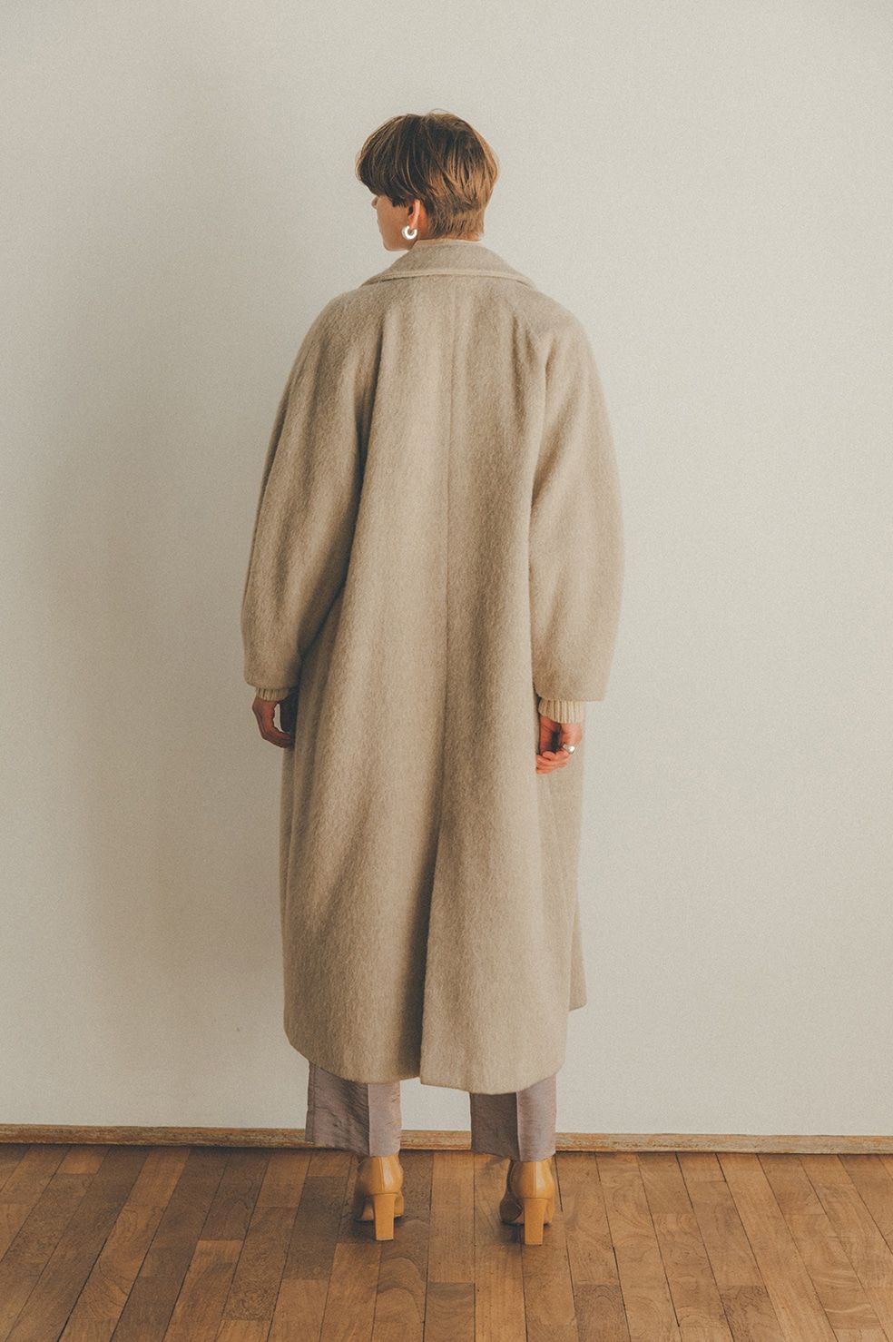CLANE - ダブルウールロングコート - DOUBLE WOOL LONG COAT - IVORY