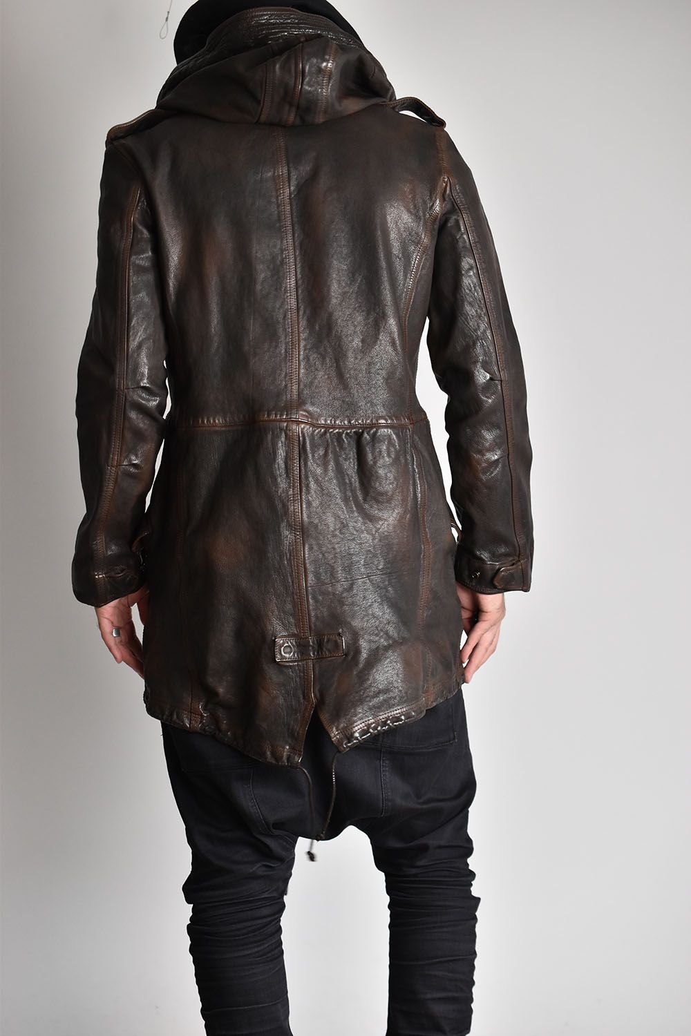 ISAMU KATAYAMA BACKLASH - Goat Leather Mods Coat