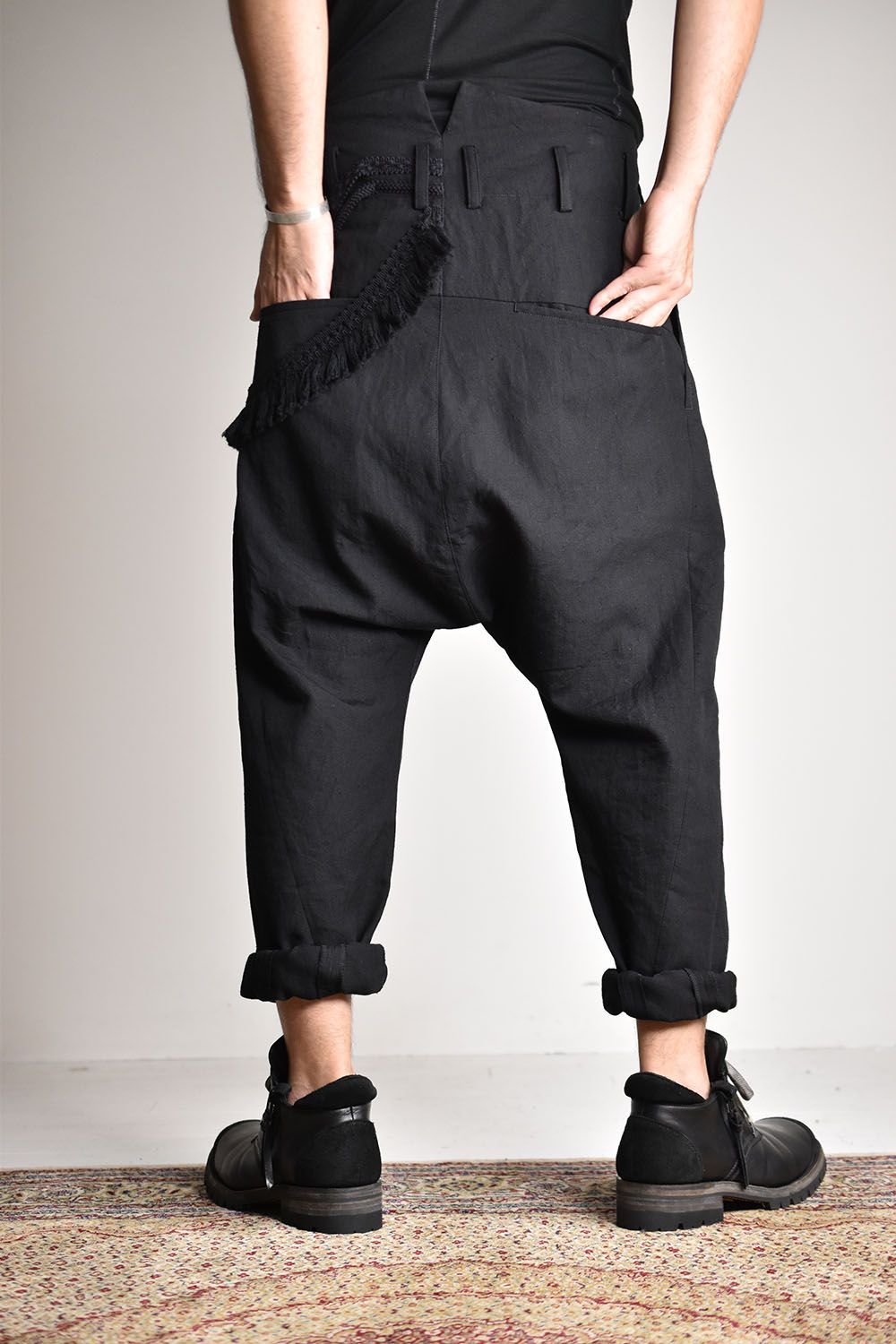 nude:masahiko maruyama - Wool Braid Fringe Drop Crotch Pants