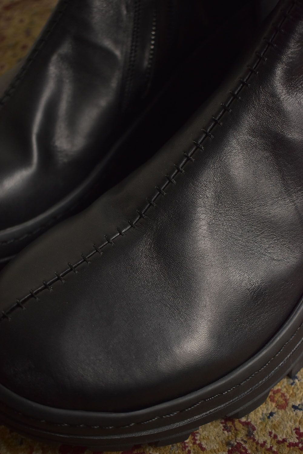 prasthana - Over Lock Side Zip Boots_Maryam Horse Front 