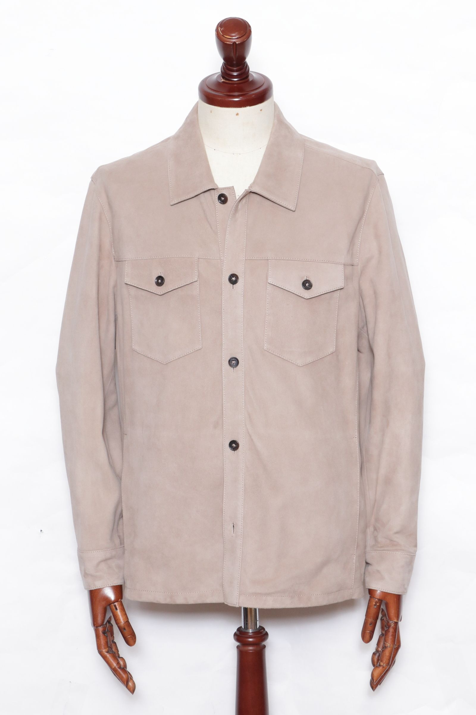 ARMA - DEX ゴートスウェード シャツジャケット / BRAN ライトブラウン