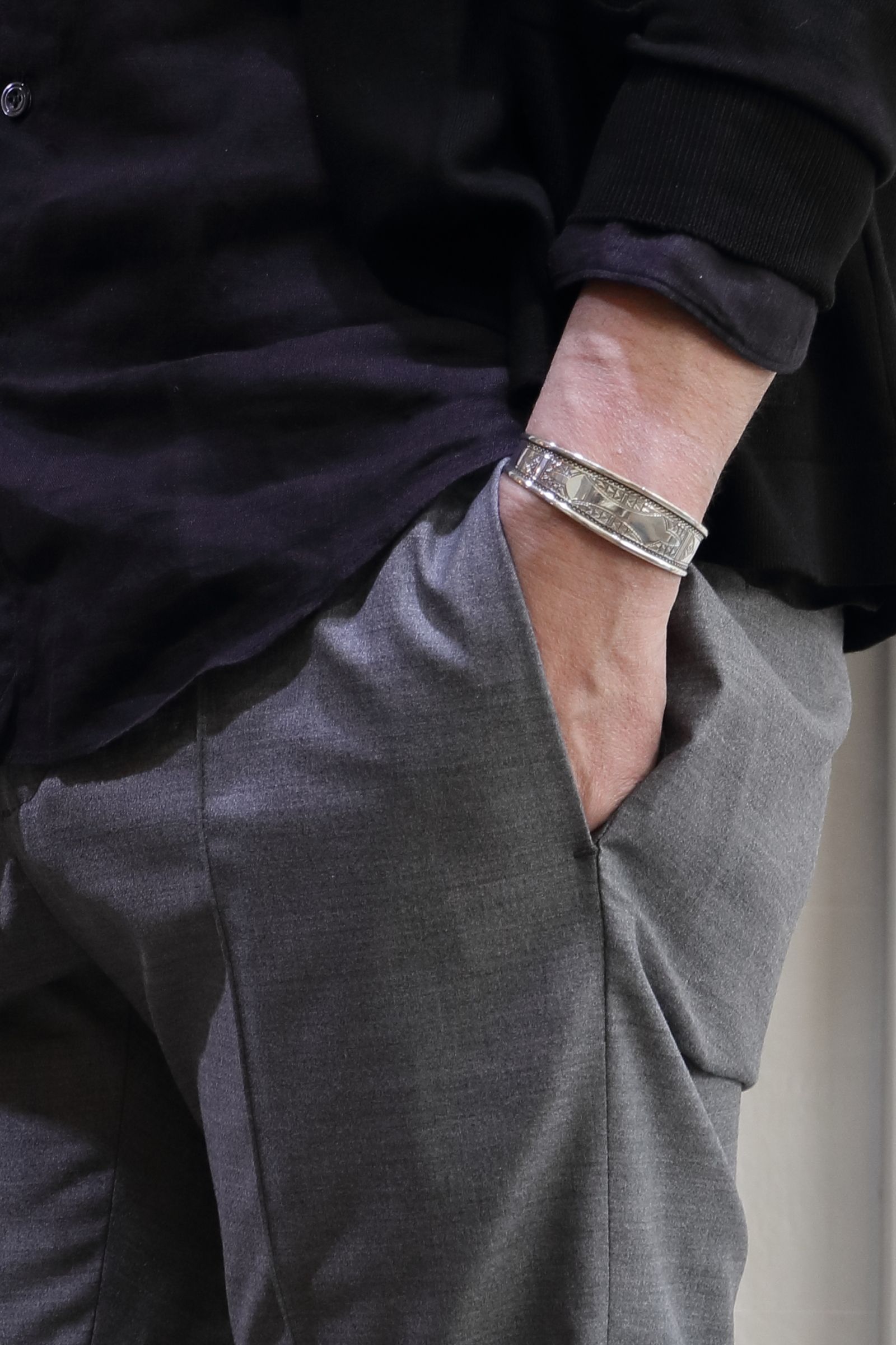 ADAWAT'N TUAREG - Lbhar / ルブハー ハンドメイド シルバー バングル