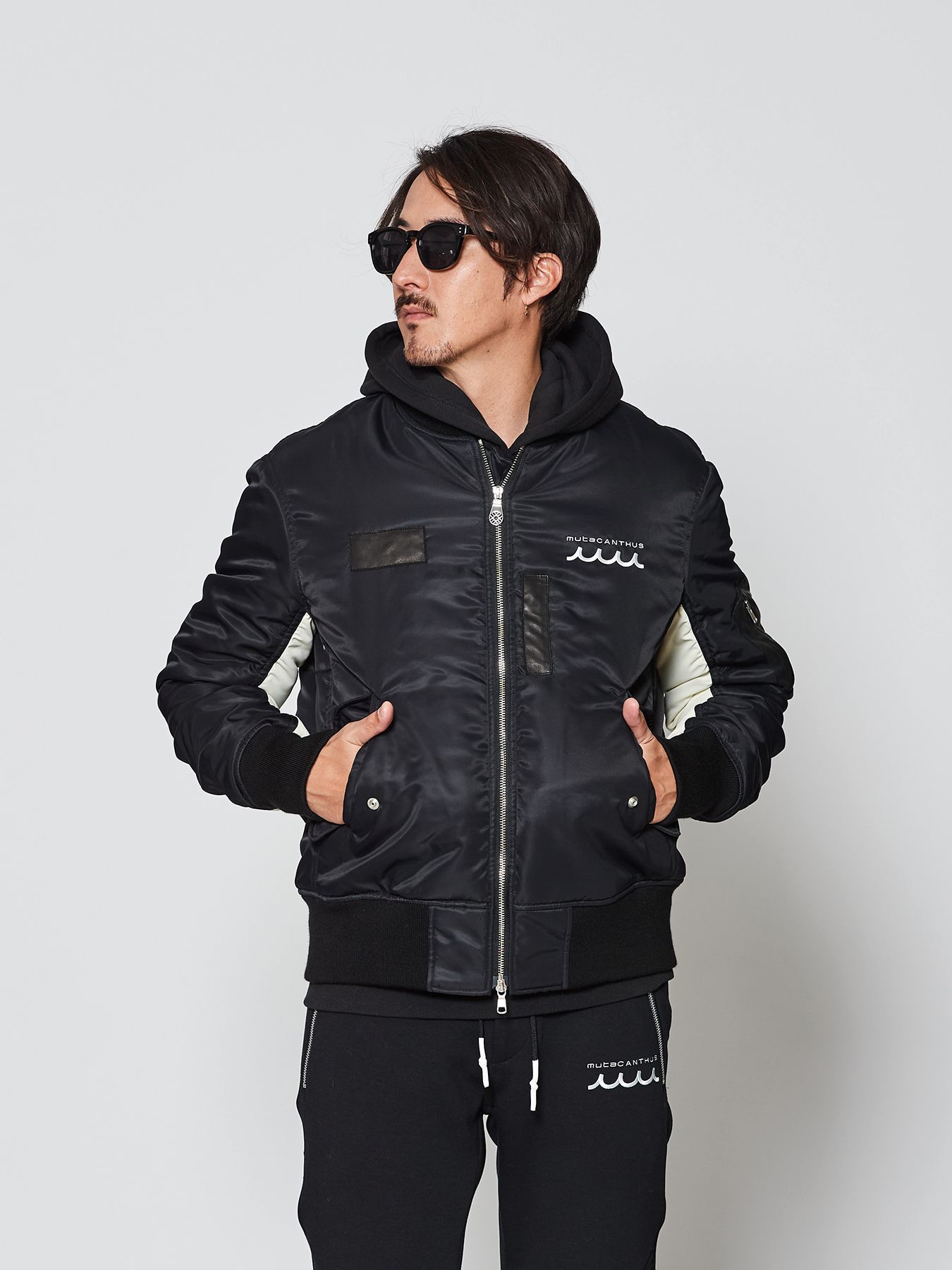 ACANTHUS - muta Nylon MA-1 / ナイロン MA-1ジャケット / ブラック