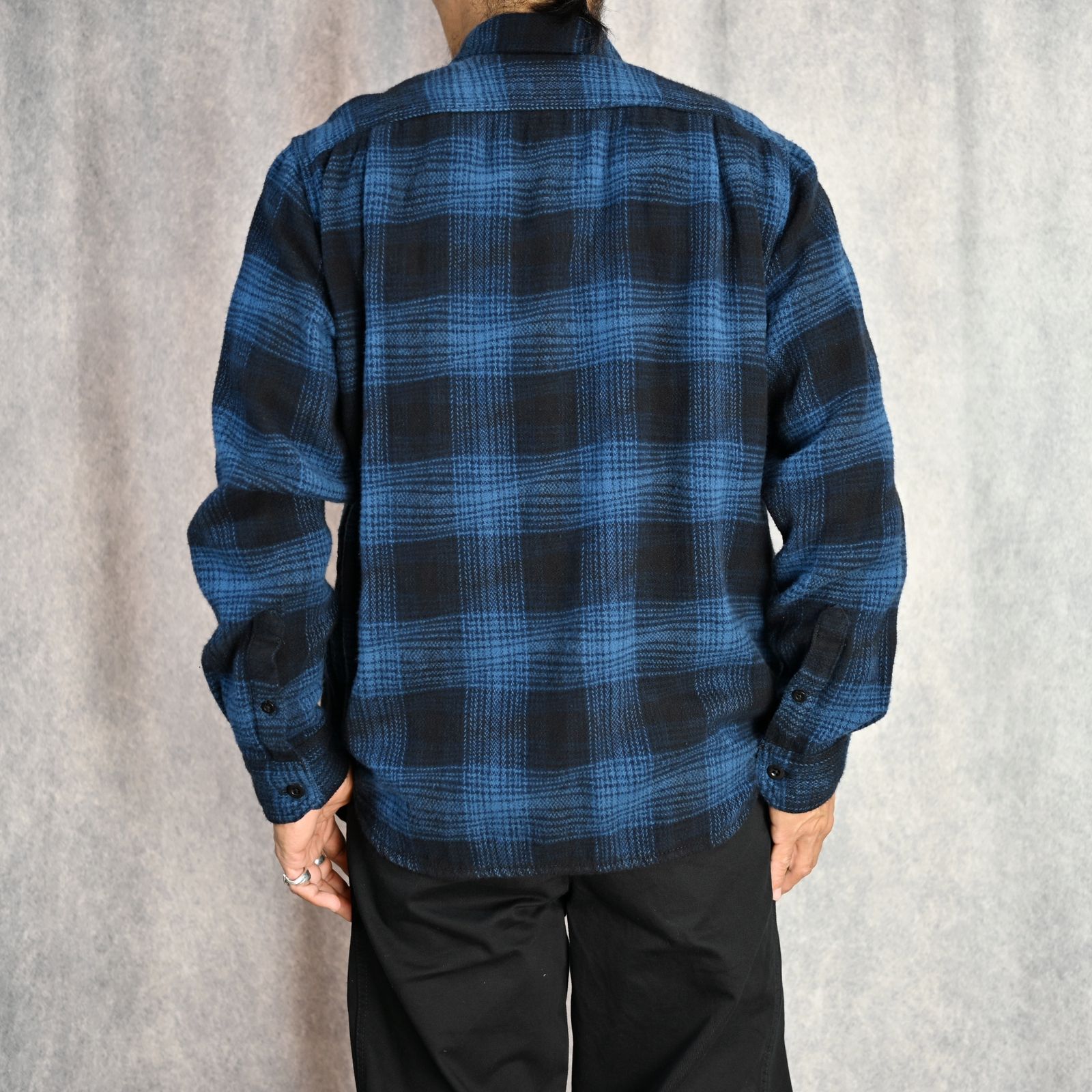 MINEDENIM - Distortion Ombre Check Flannel Over SH （RPT） / オン