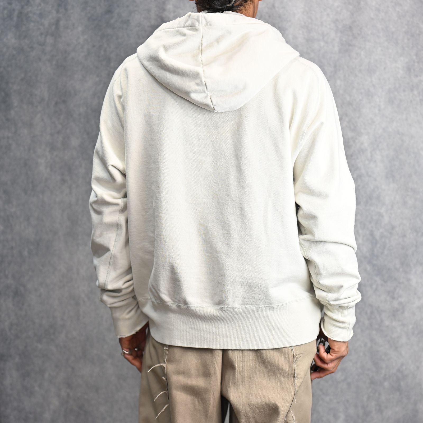 concause - W-V AFTER HOODIE (OFF WHITE / オフホワイト) パーカー