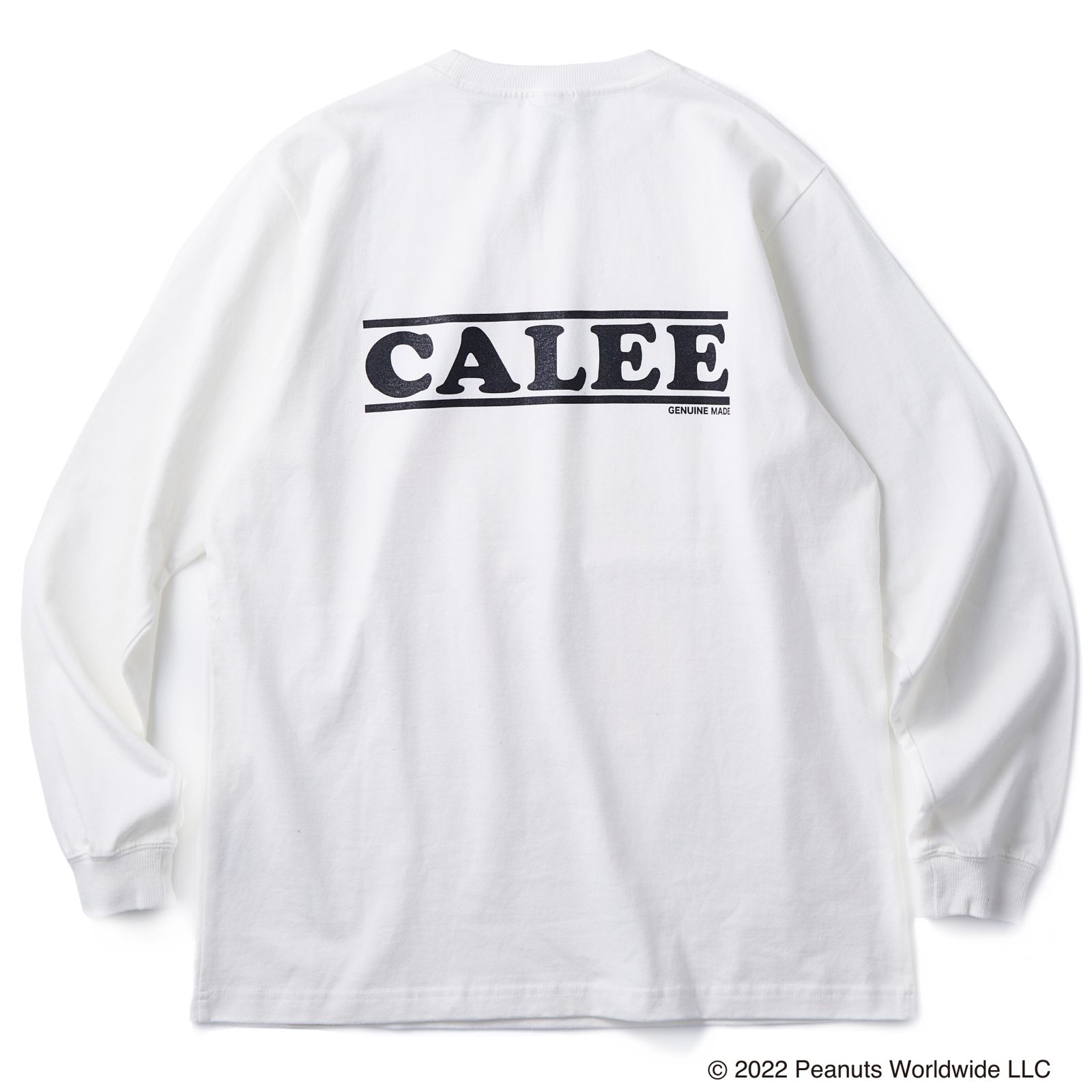 CALEE - PEANUTS L/S T-SHIRT (WHITE) | chord online store