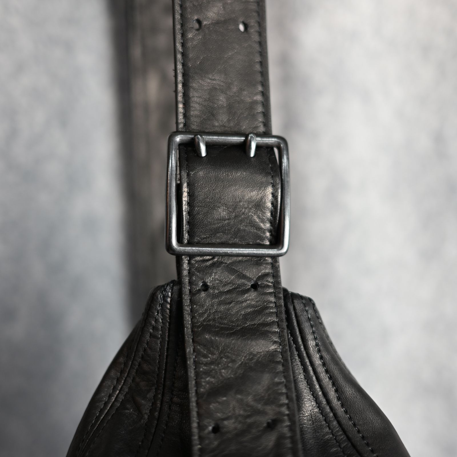 yohji yamamoto - HORSE LEATHER BAG （BLACK） / ホースグレイン