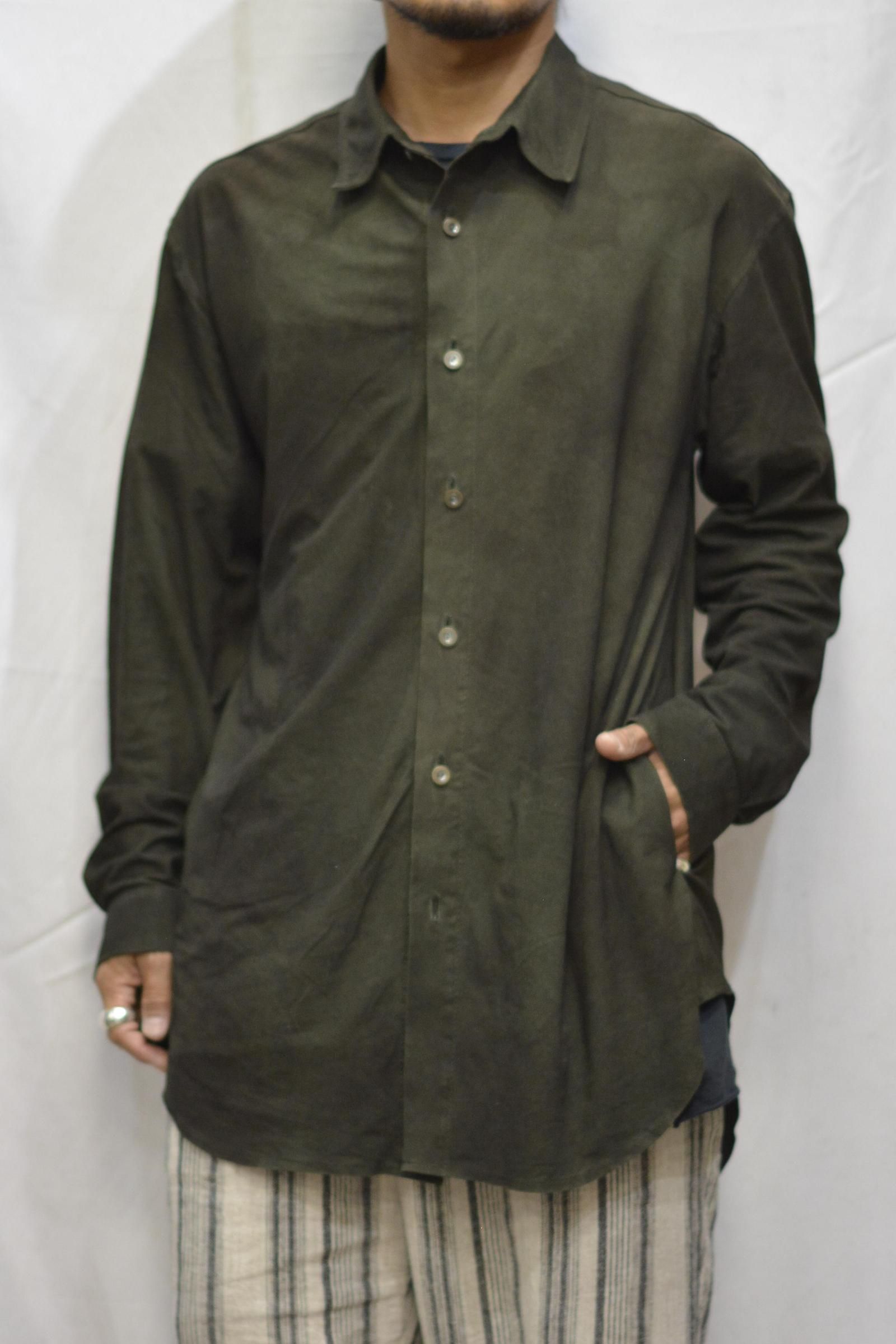 ISAMUKATAYAMA BACKLASH ｜ ムラ染め レザーシャツ | chord online store