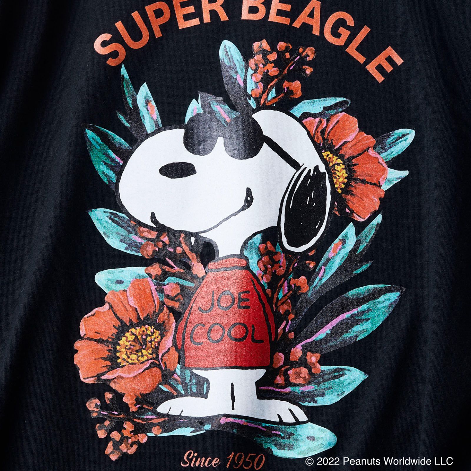 CALEE - PEANUTS L/S T-SHIRT (BLACK) | chord online store