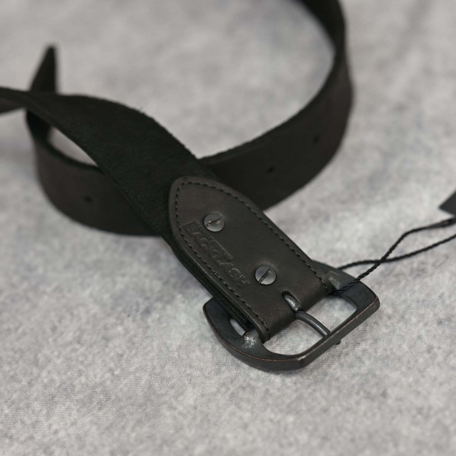 ISAMU KATAYAMA BACKLASH - ダブルショルダーレザー 製品染めベルト