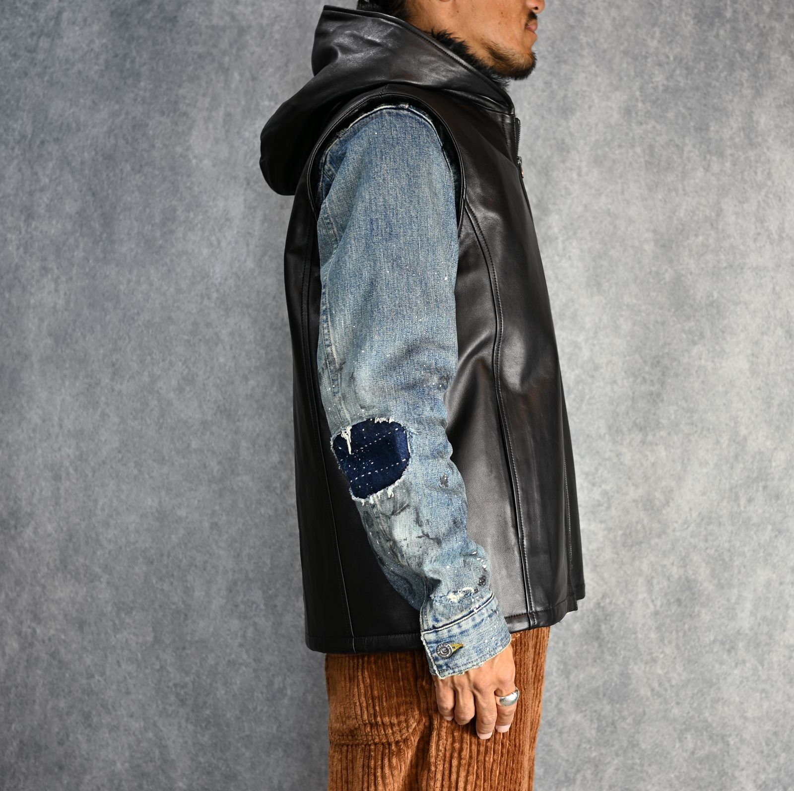 ISAMU KATAYAMA BACKLASH - カルガンラム + シープレザー フーディー