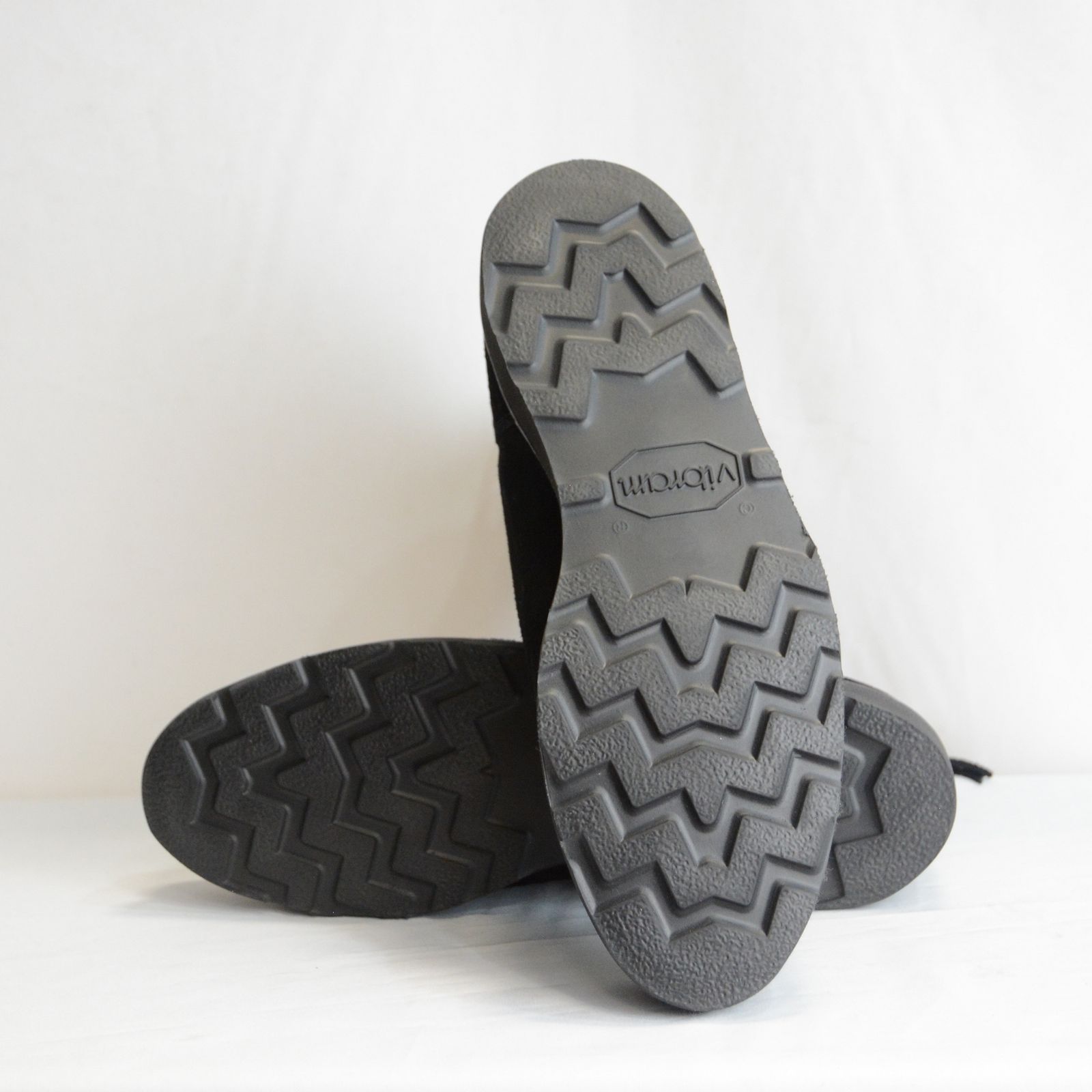 MINEDENIM - Suede Leather Back Zip Boots （BLACK） / スエード