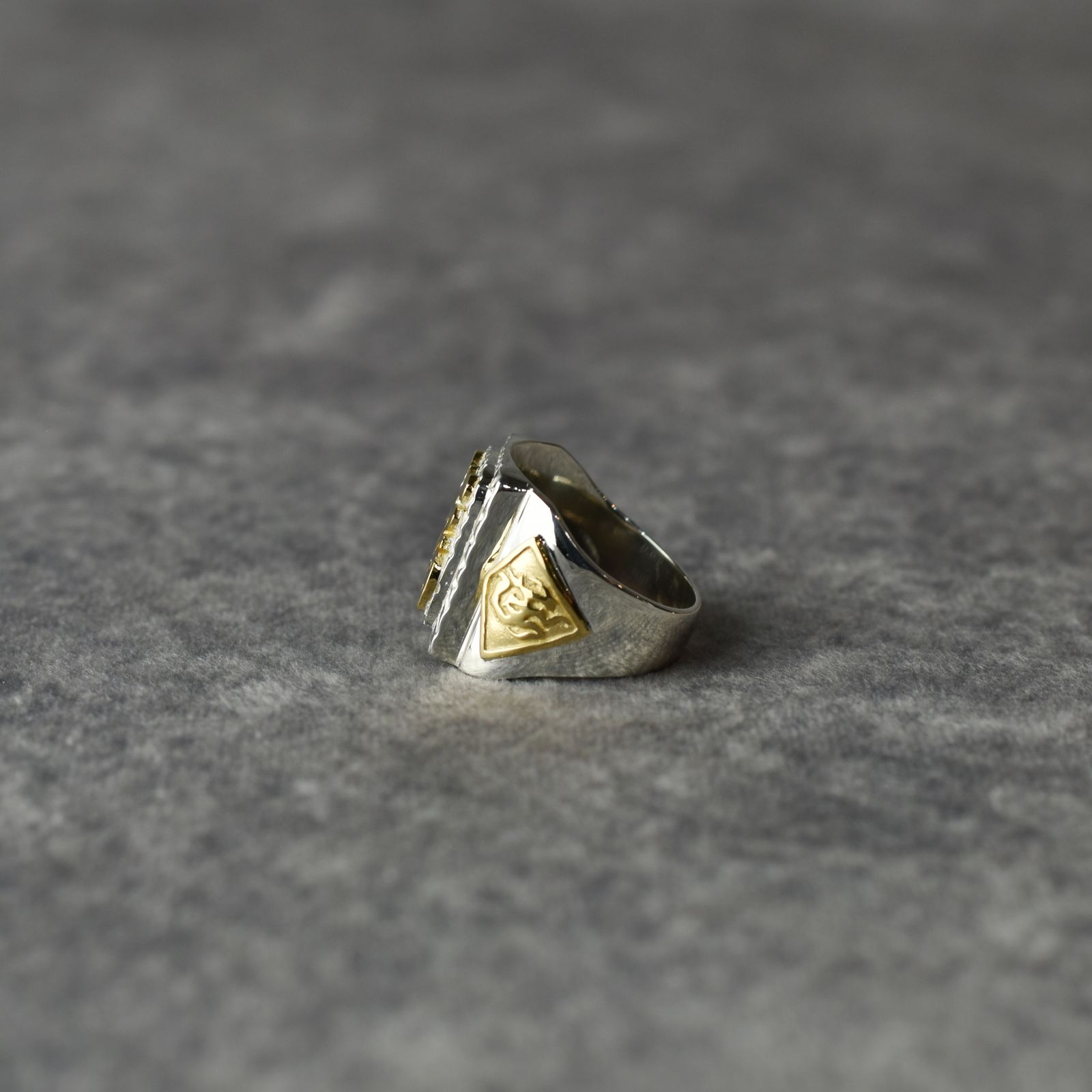 CALEE - MEXICAN TASTE JAPANESE FUKU RING (SILVER × GOLD