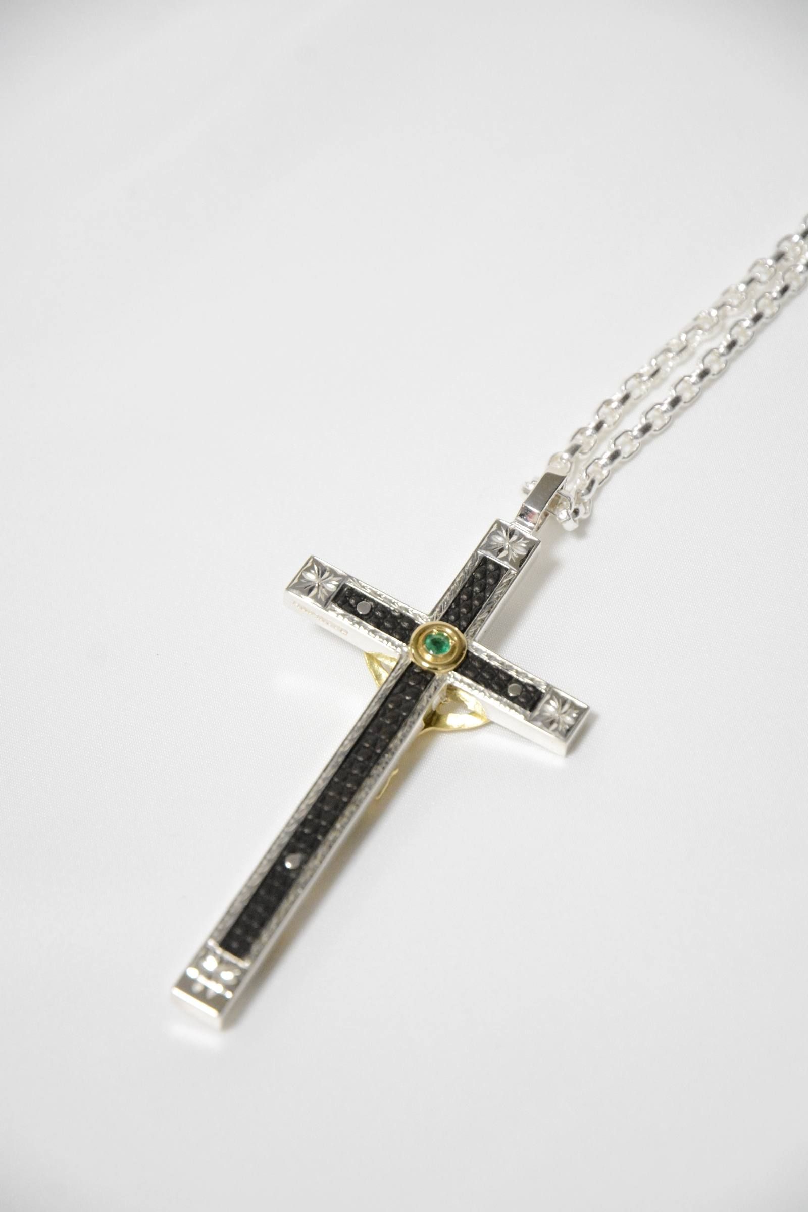 ISAMU KATAYAMA BACKLASH - The Line シルバー+ゴールド18K ロザリオ