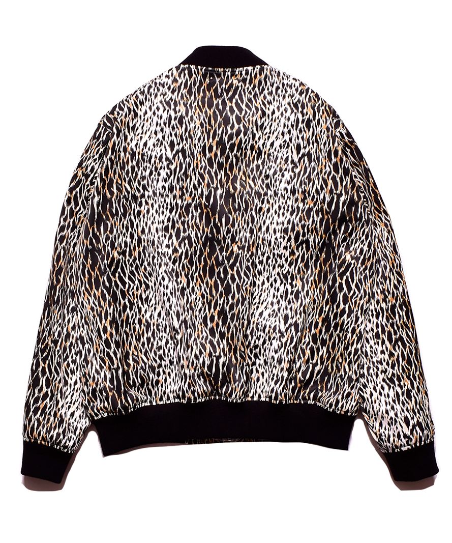 MINEDENIM - Leopard RC. Satin Rib Zip Blouson （WPT） レオパード
