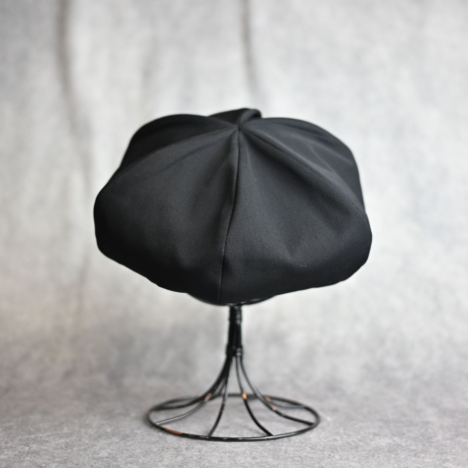 yohji yamamoto - WOOL GABARDINE CASQUETTE （BLACK） / キャスケット