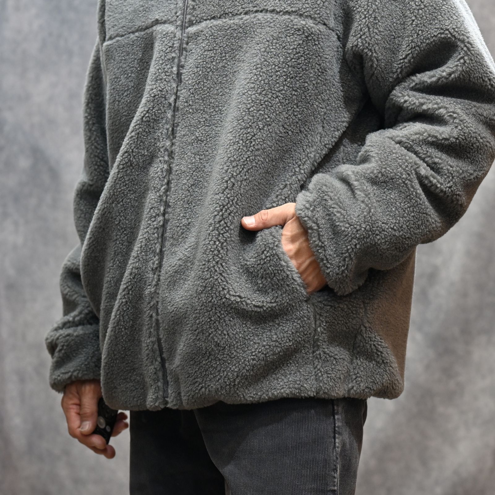 N.HOOLYWOOD - HOODED BLOUSON （GRAY）｜フーディーブルゾン ジップ
