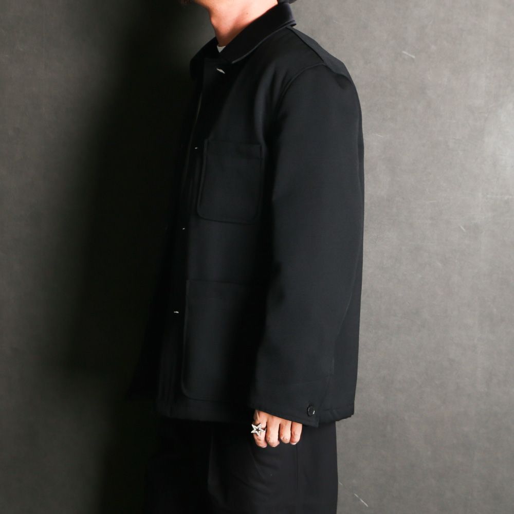 MARKAWARE - TUXEDO COVERALL - BLACK / ポロワース タキシードクロス