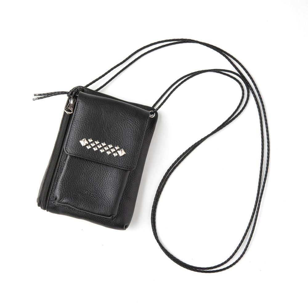 CALEE - STUDS LEATHER SHOULDER POUCH ＜TYPE B＞ / スタッズ