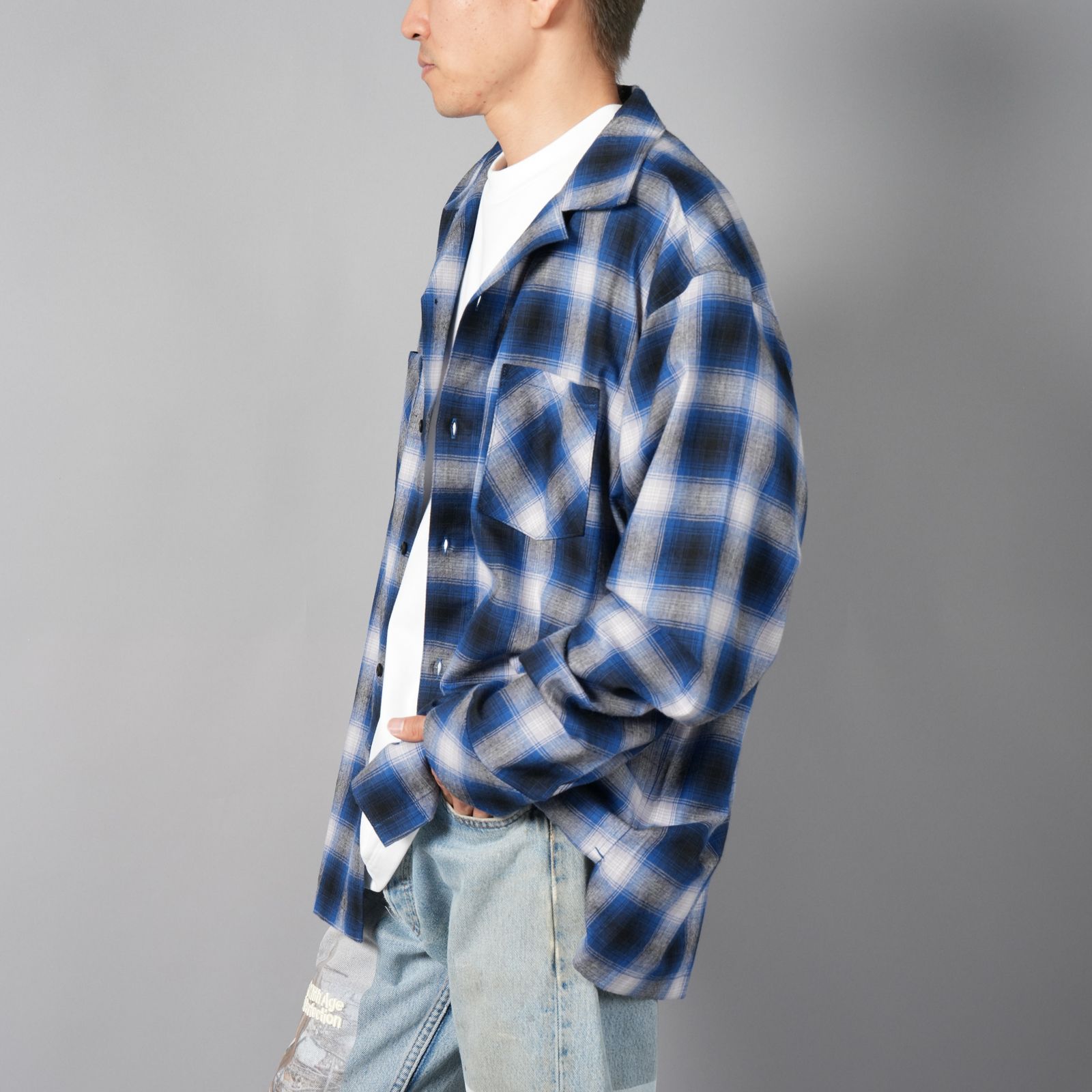 Rafu - 【残りわずか】Box shirt / ボックスシャツ / ネルシャツ