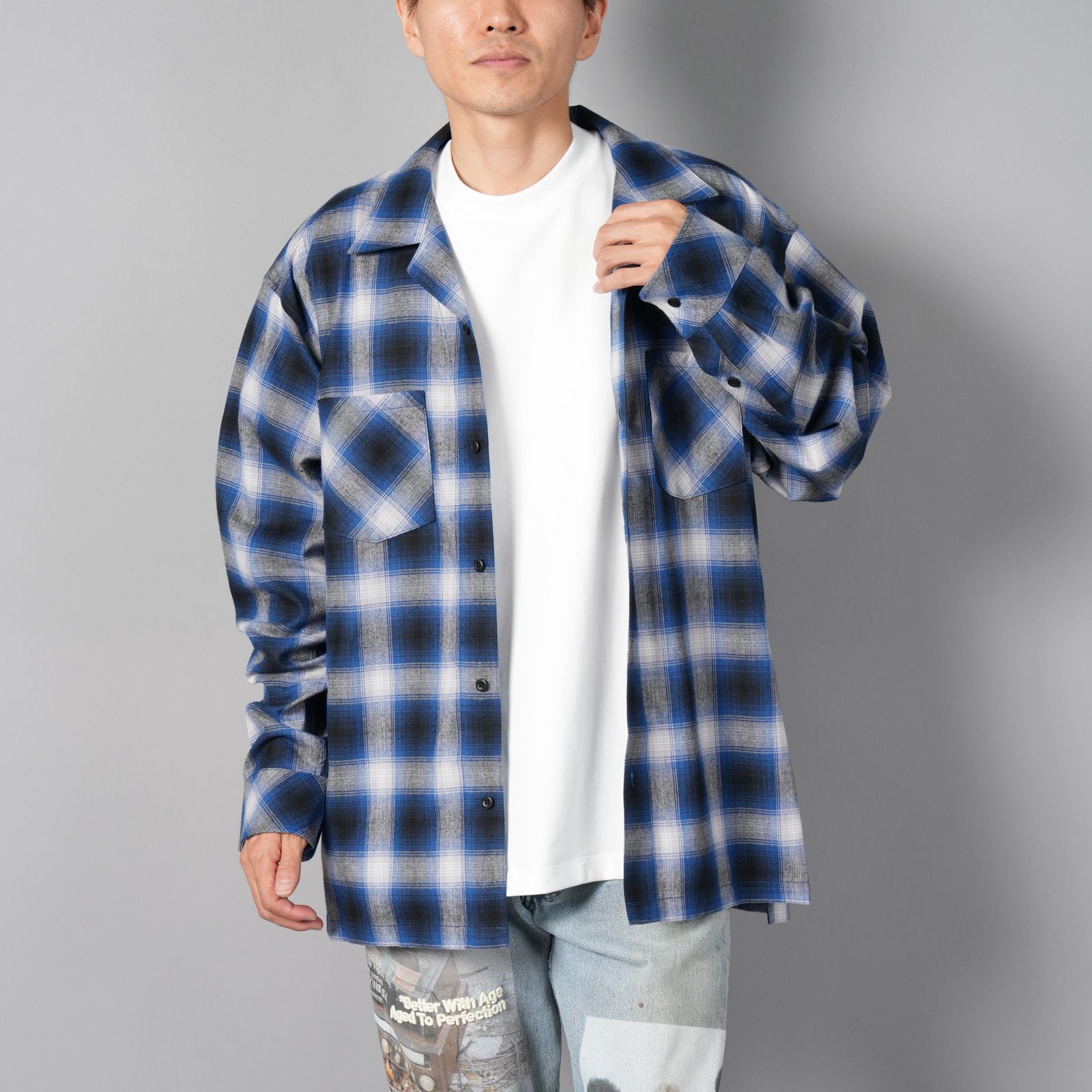 Rafu - 【残りわずか】Box shirt / ボックスシャツ / ネルシャツ