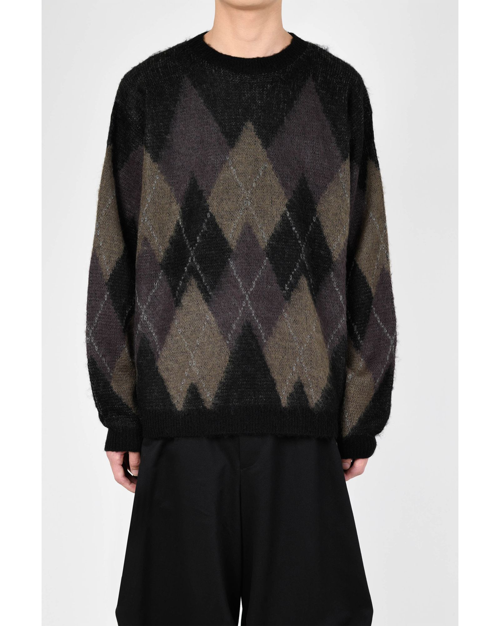 LAD MUSICIAN - Argyle Pullover Knit | fakejam