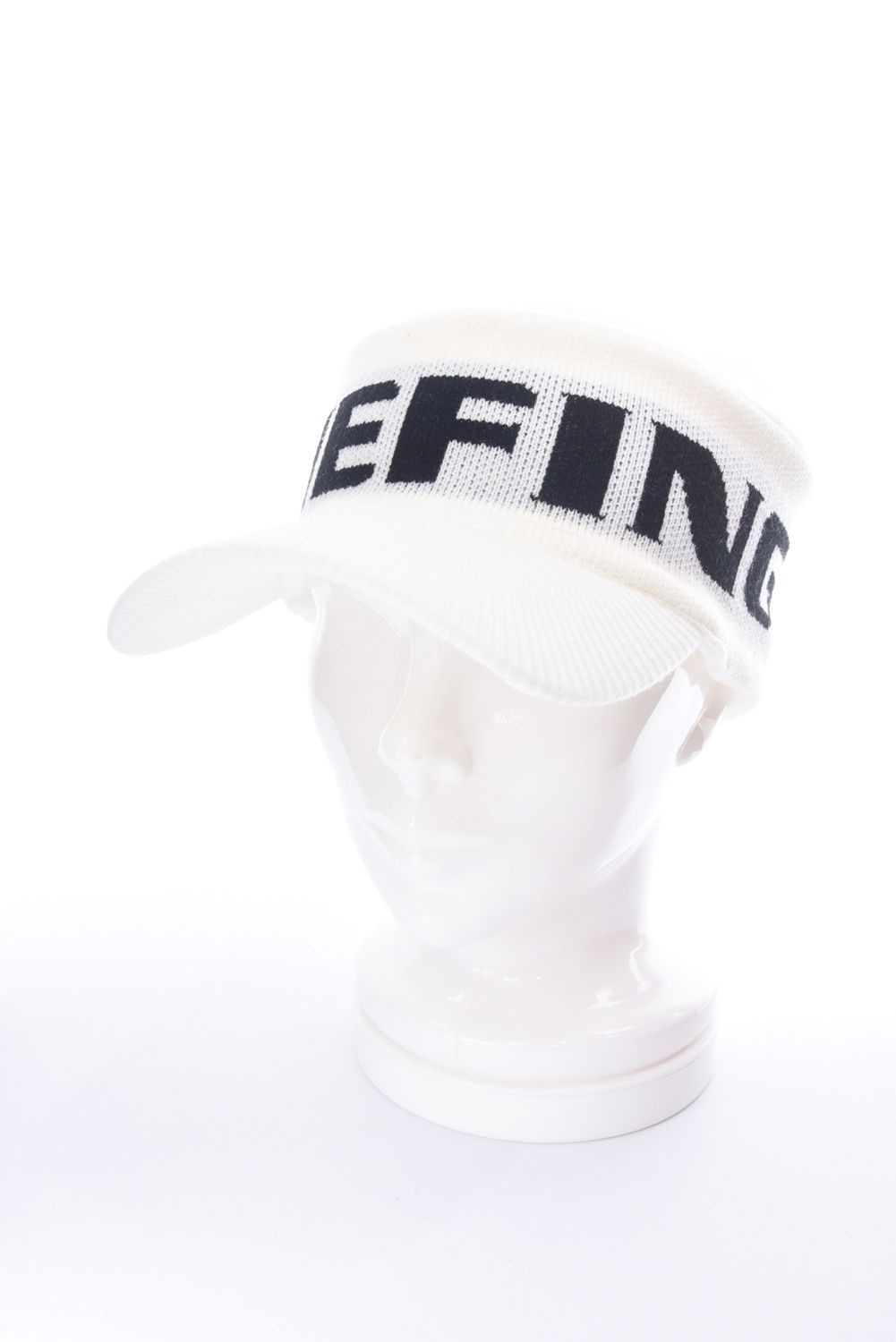 BRIEFING - KNIT VISOR / ブランドロゴジャカード ニットサンバイザー