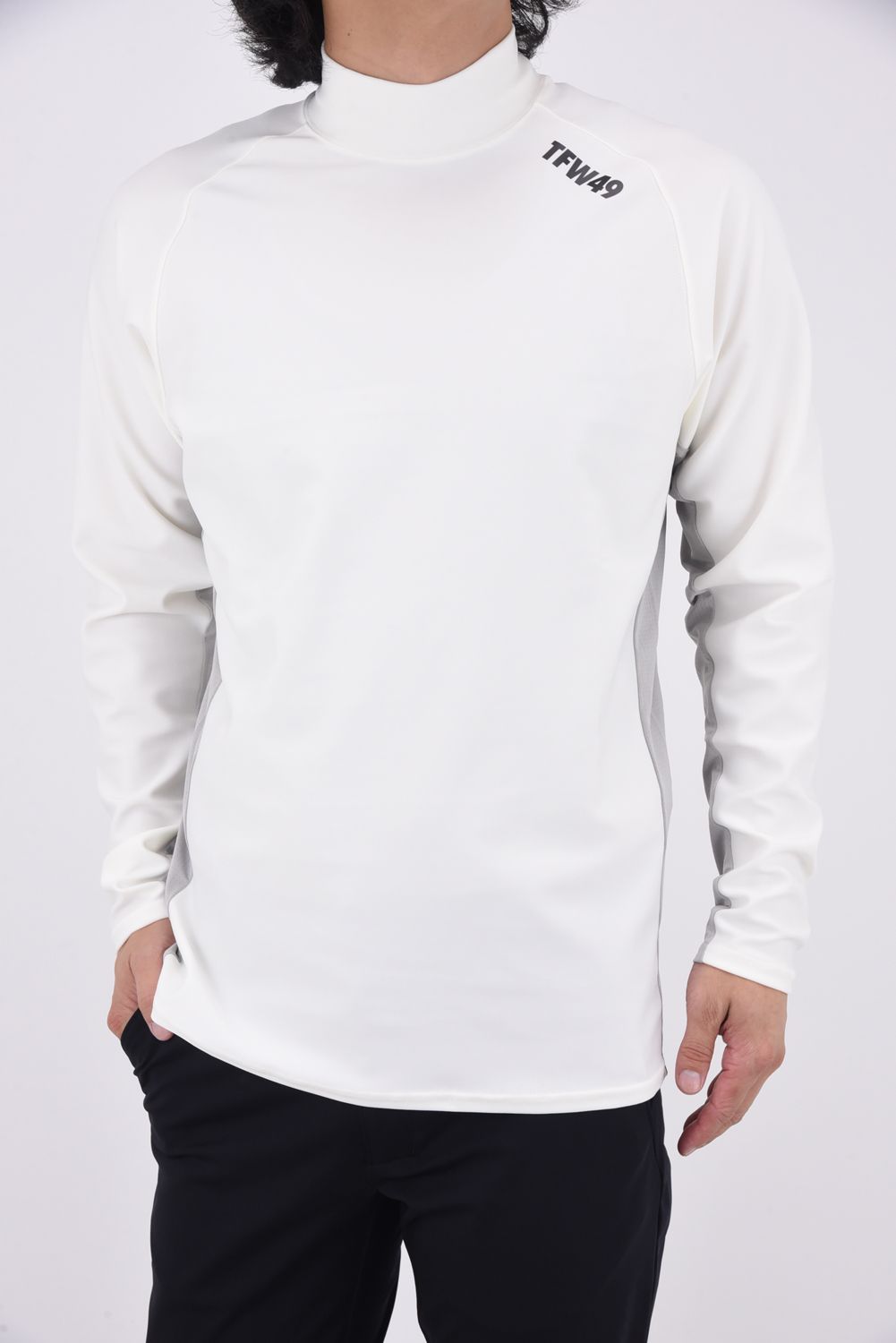 TFW49 - SIDE MESH MOCKNECK L/S T / サイドメッシュ モックネック
