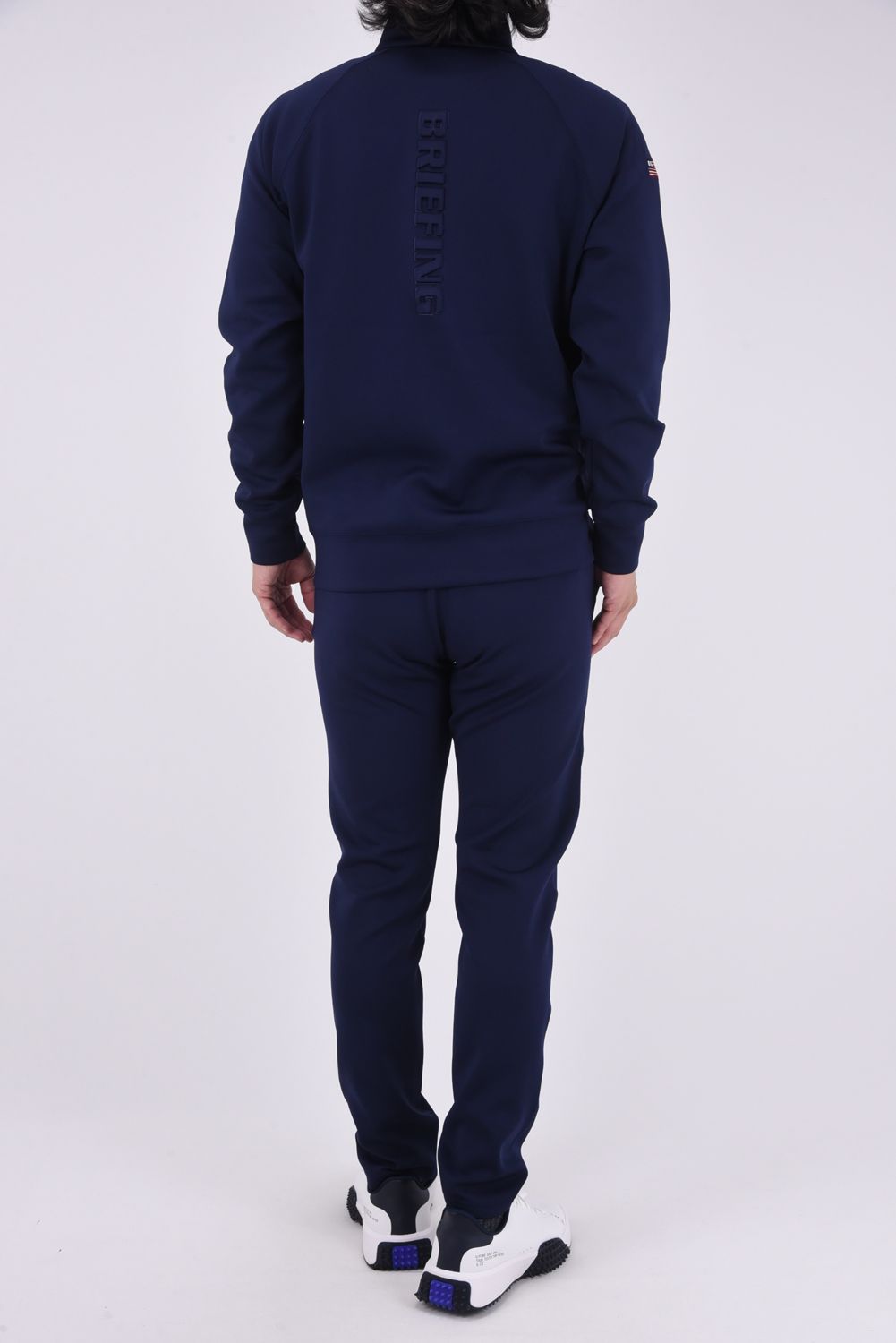 BRIEFING ストレッチロングパンツネイビーM レディース