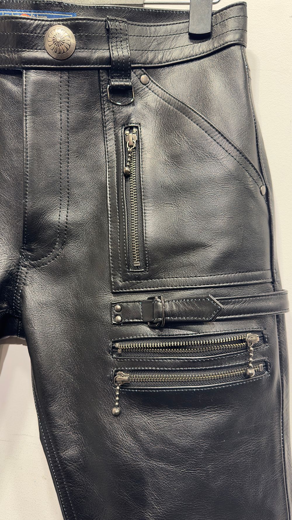 Azuma - × BLACKMEANS LEATHER ZIP PANTS / レザーパンツ (BLACK) | HAZE