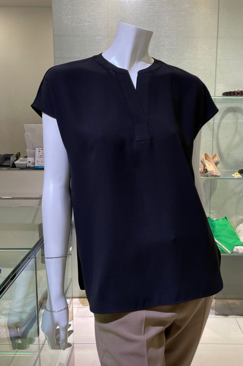 Theory - スキッパーネックプルオーバーブラウス (ピンクメロン