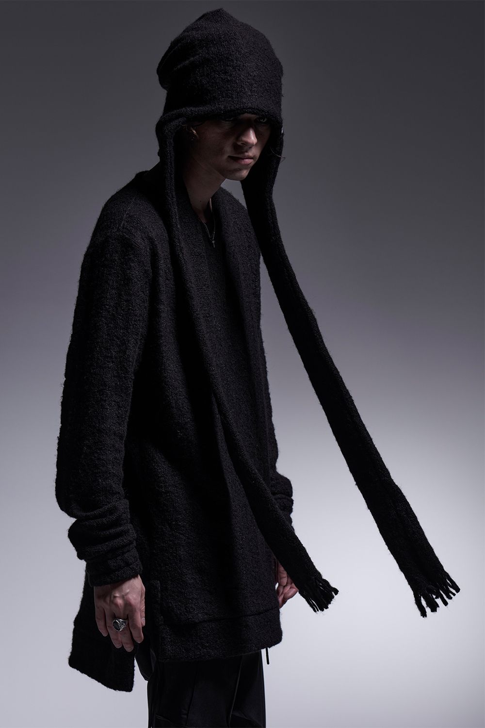 kiryuyrik - Border Stole Cap / ボーダー ストールキャップ | laid-back