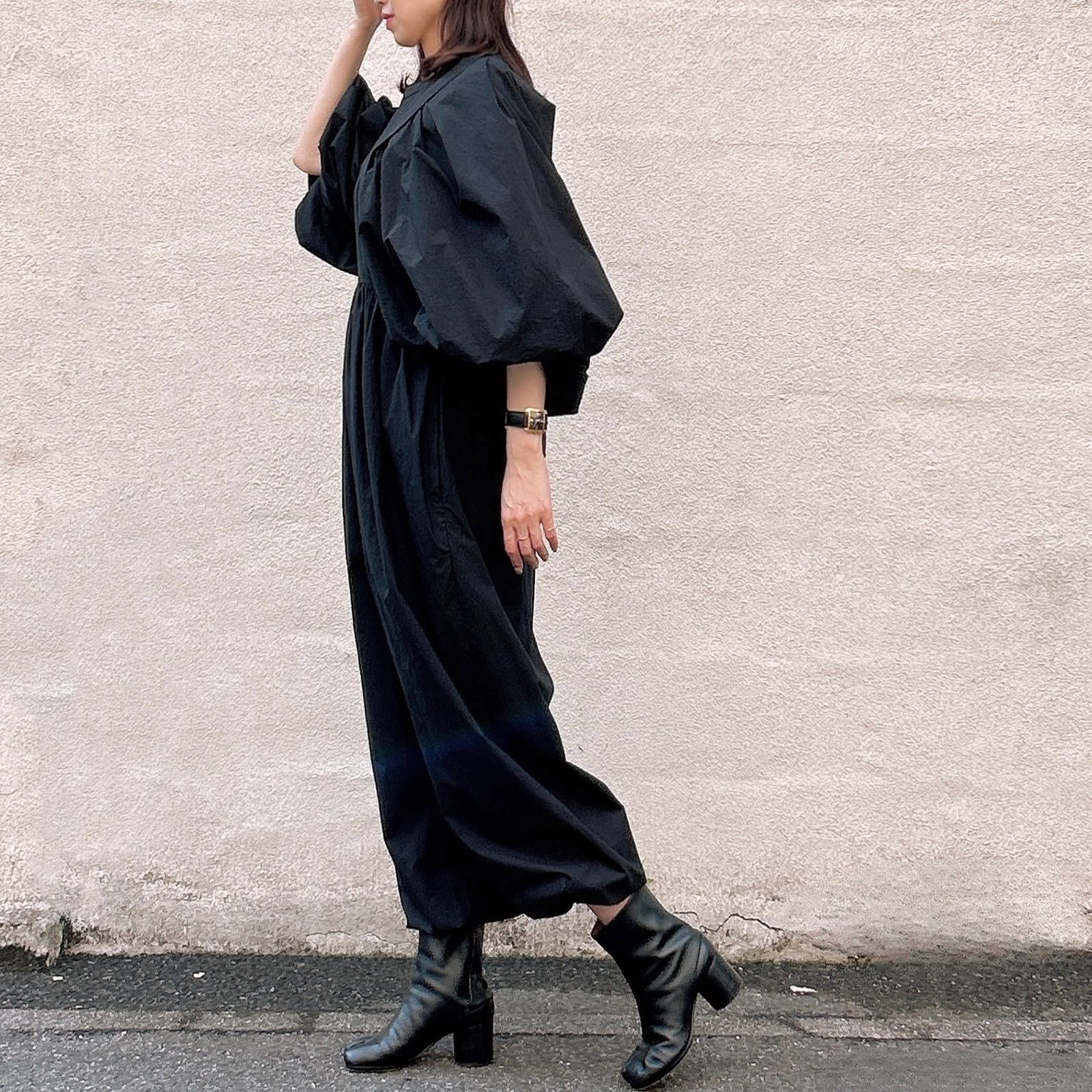 ENFOLD - ALL-IN-ONE / オールインワン / つなぎ / ブラック