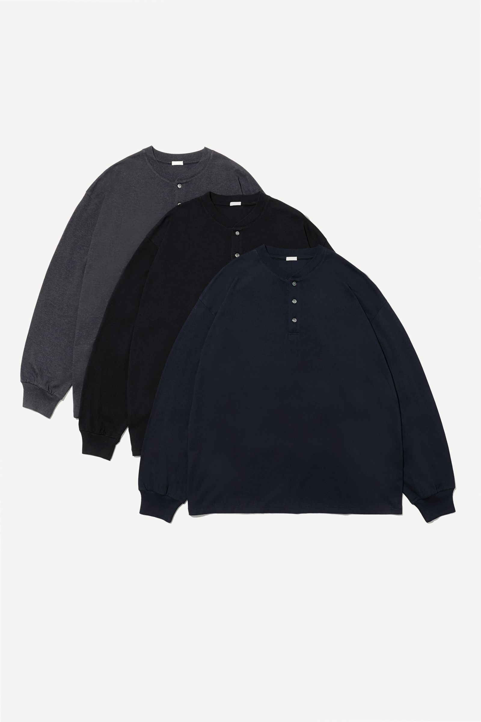 A.PRESSE - アプレッセ2025 STYLE2 Cashmere Blend L/S Henley Neck