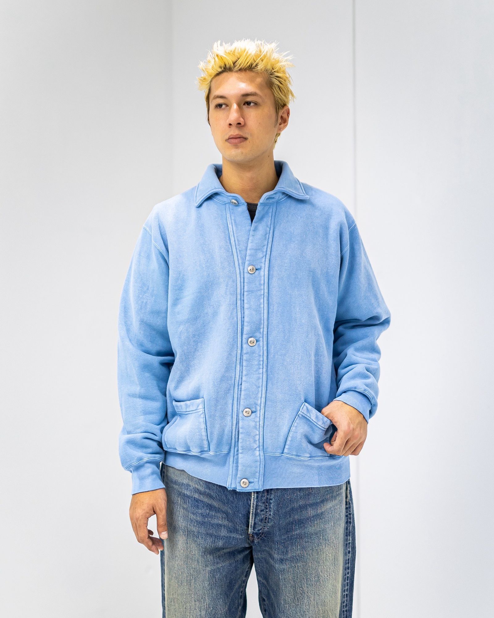 A.PRESSE - アプレッセ 2025 STYLE2 Vintage Sweat Cardigan(25AAP-05