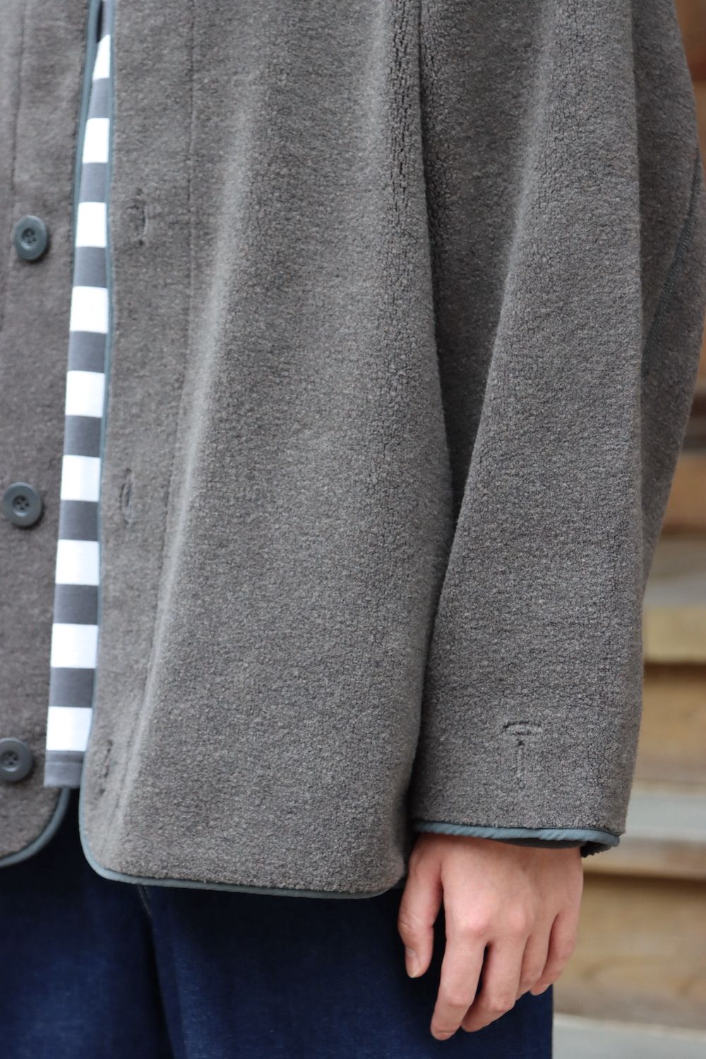 Graphpaper Wool Boa Liner Blouson(GM213-70207) style.2021.9.13