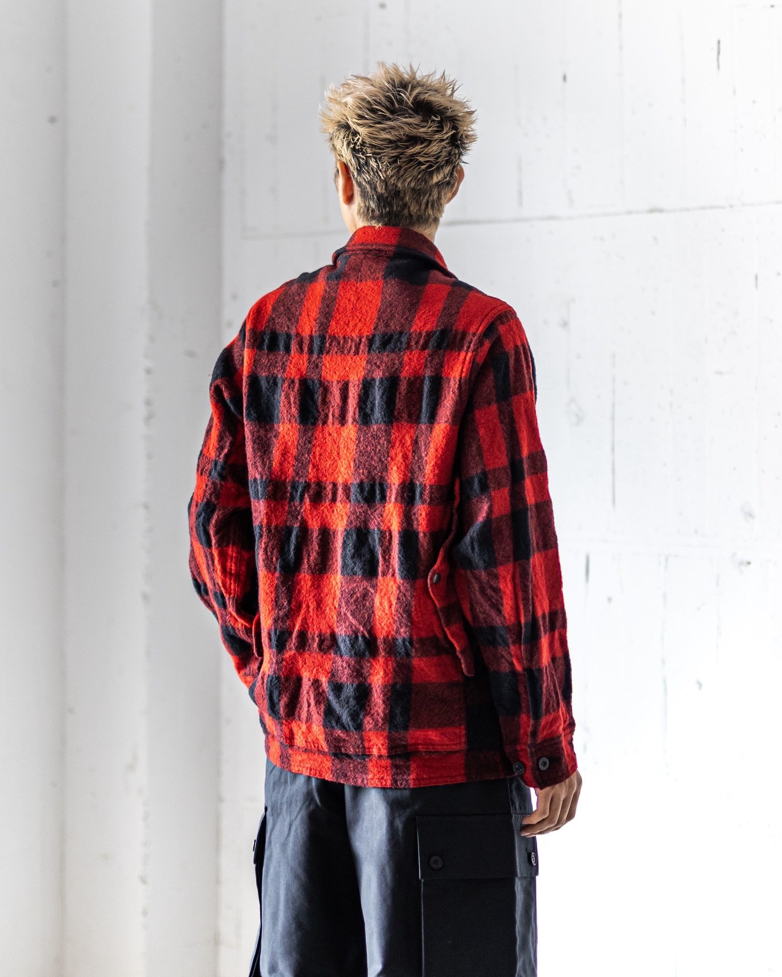 JUNYA WATANABE MAN FILSON Wネームウールチェックジャケット 8月9日