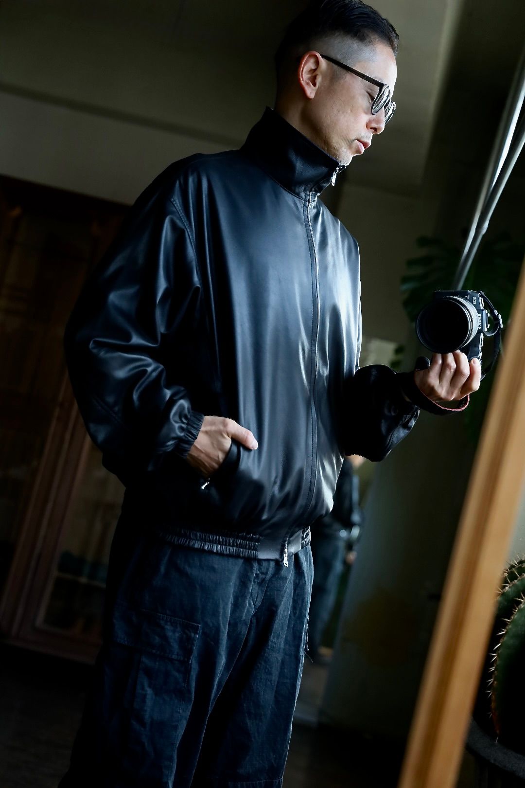 YOKE - ヨーク25SS LEATHER TRAINING JACKET(YK25SS0905B)BLACK☆1月18