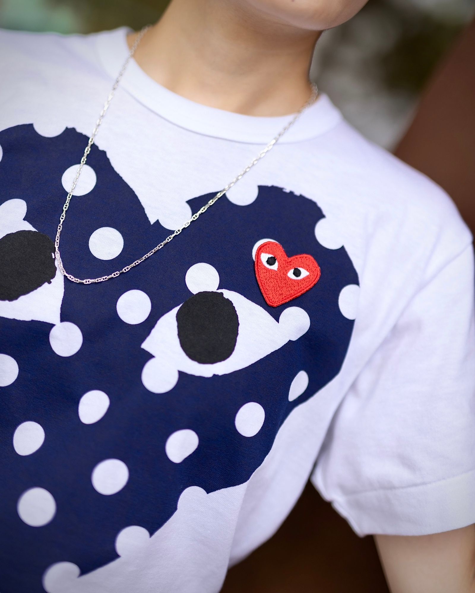 PLAY COMME des GARCONS ポルカドットTシャツ style.2024.8.13 | 5181