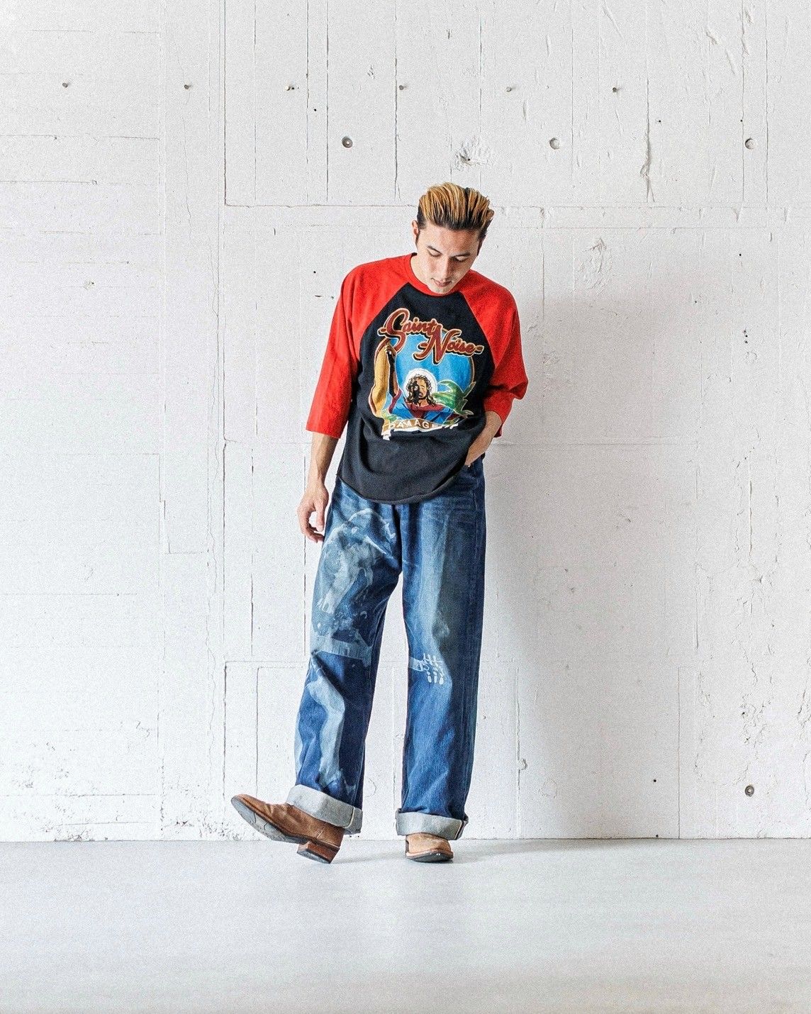 SAINT M×××××× - セントマイケル25SS ラストマンコラボ SNT NOISE