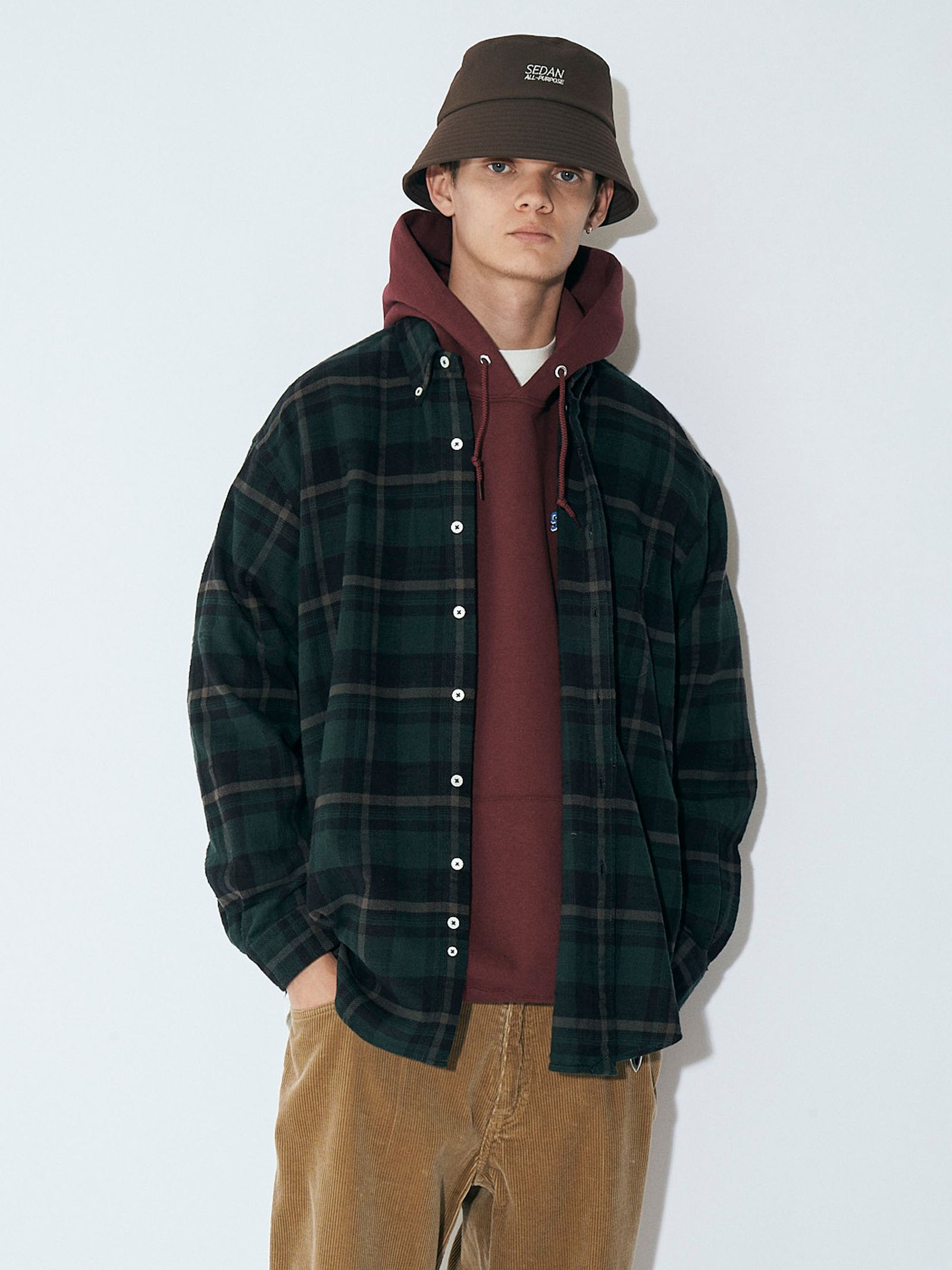 SEDAN ALL-PURPOSE - セダンオールパーパスFW23 Twill Plaid Big BD