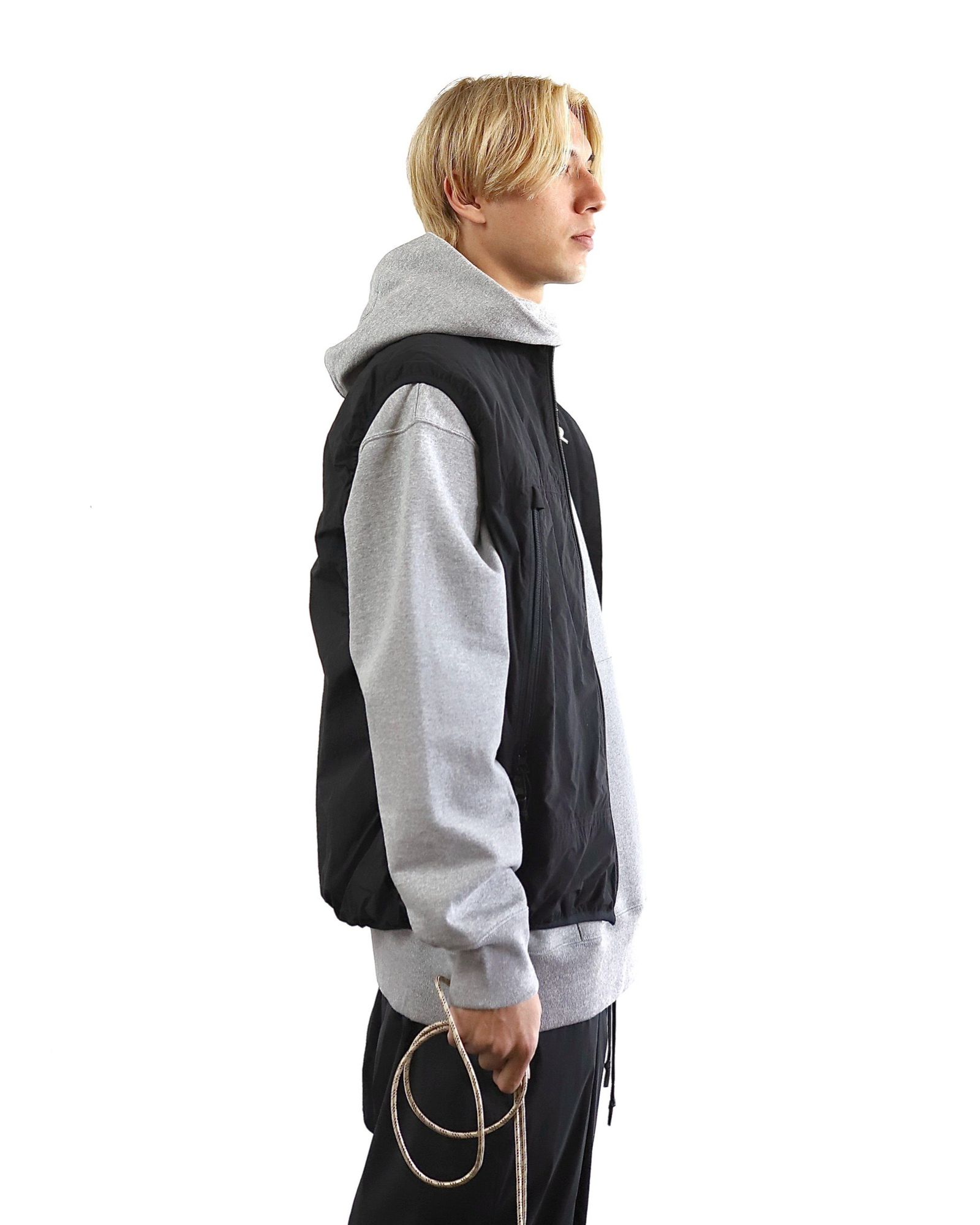 コムデギャルソンオム24SS ナイロンジップアップベスト style 024.3.25