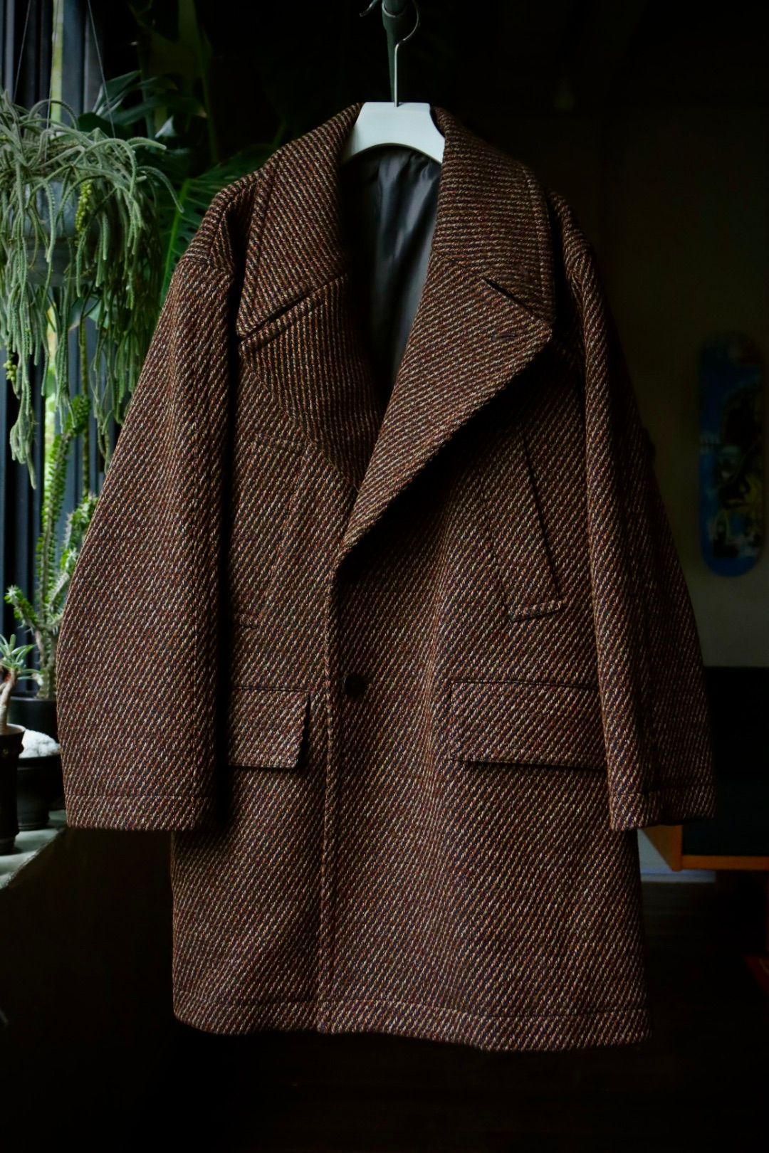 YOKE - ヨーク23AW DOUBLE BREASTED HALF COAT(YK23FW0515C)BROWN☆8月
