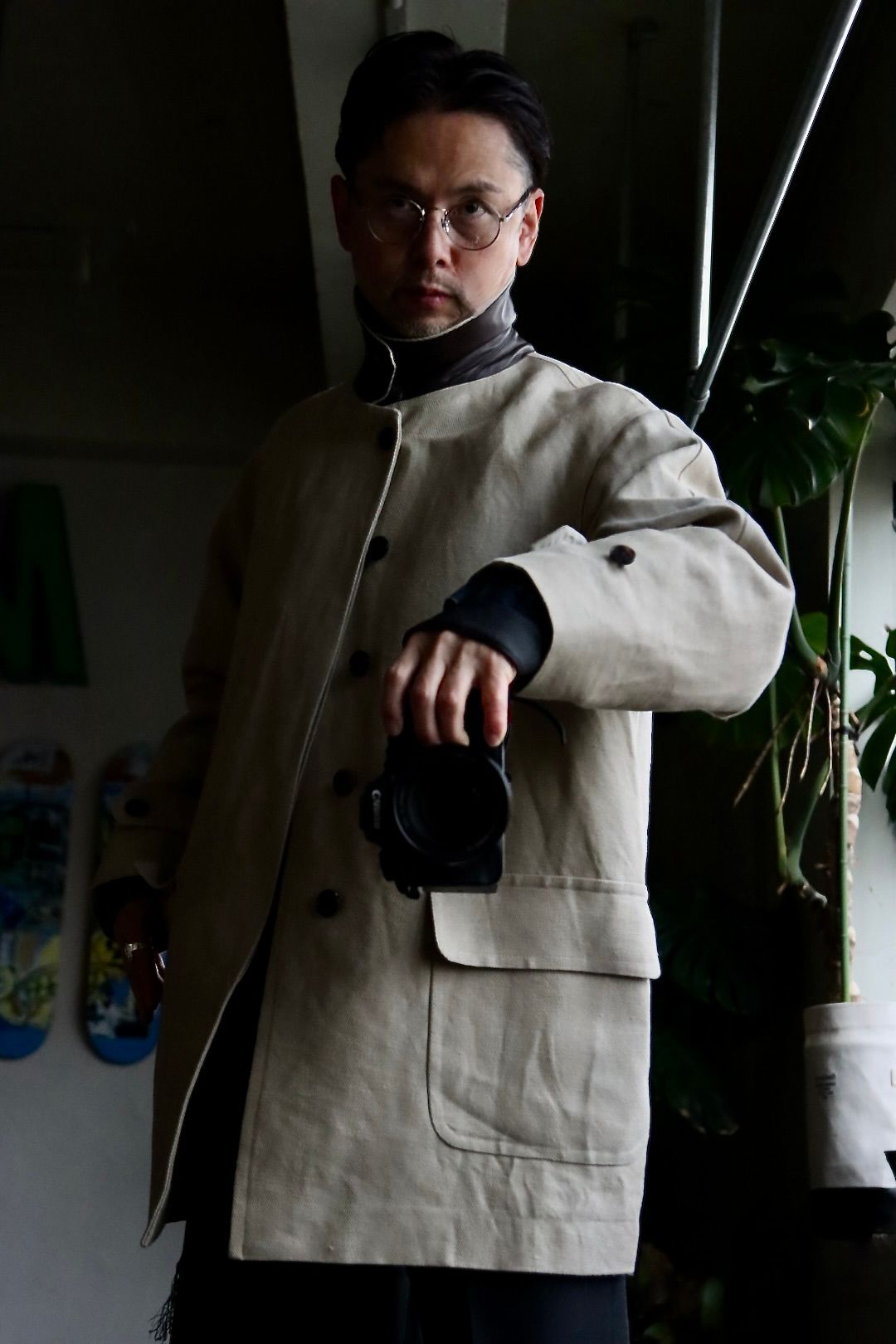 A.PRESSE - アプレッセ23SSコート Linen Half Coat(23SAP-01-06H)BEIGE