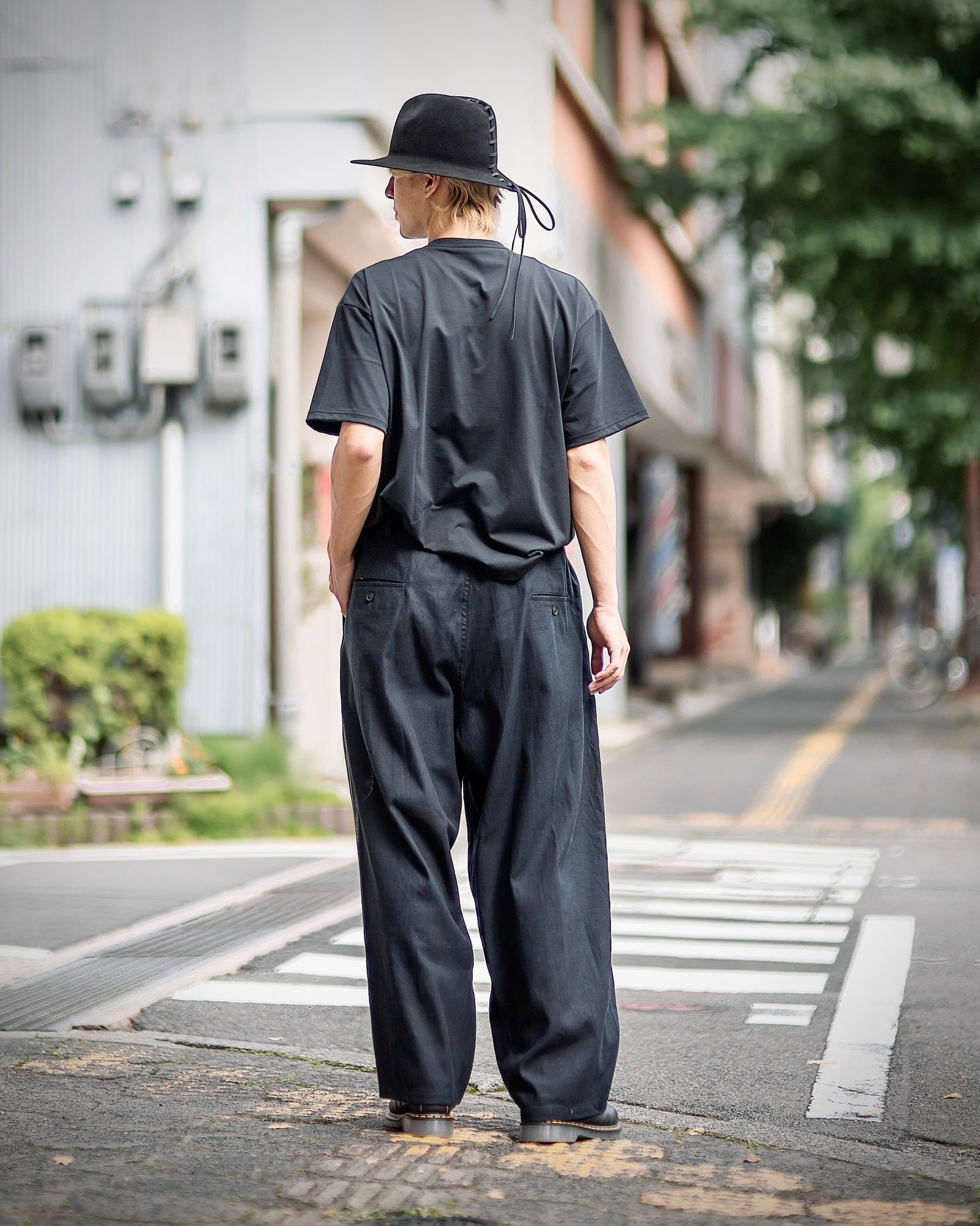 yohji yamamoto - 12本タックデニムパンツ (HO-P61-513)BLACK☆7月5日