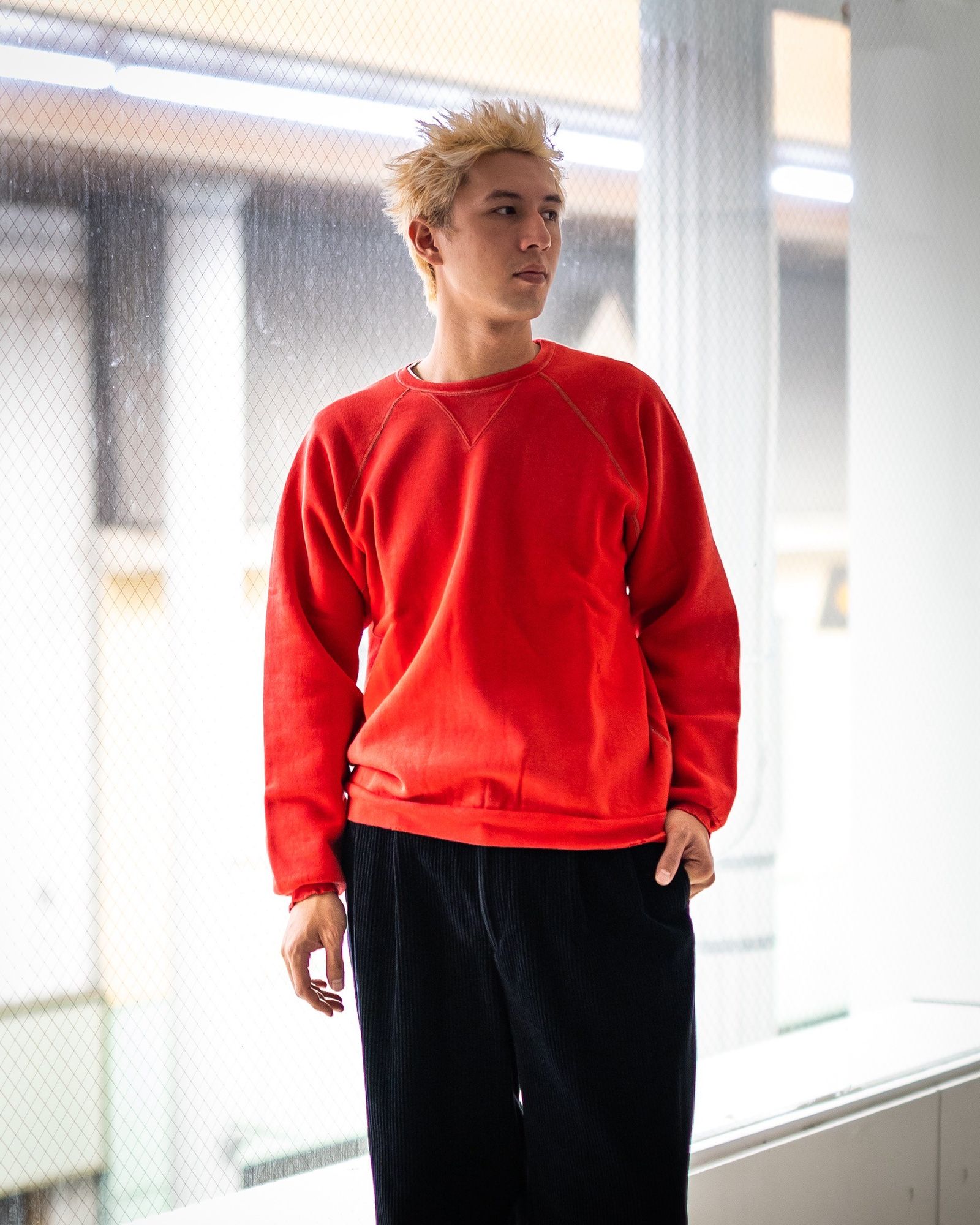 A.PRESSE - アプレッセ 2025 STYLE2 Vintage Double V Sweatshirt