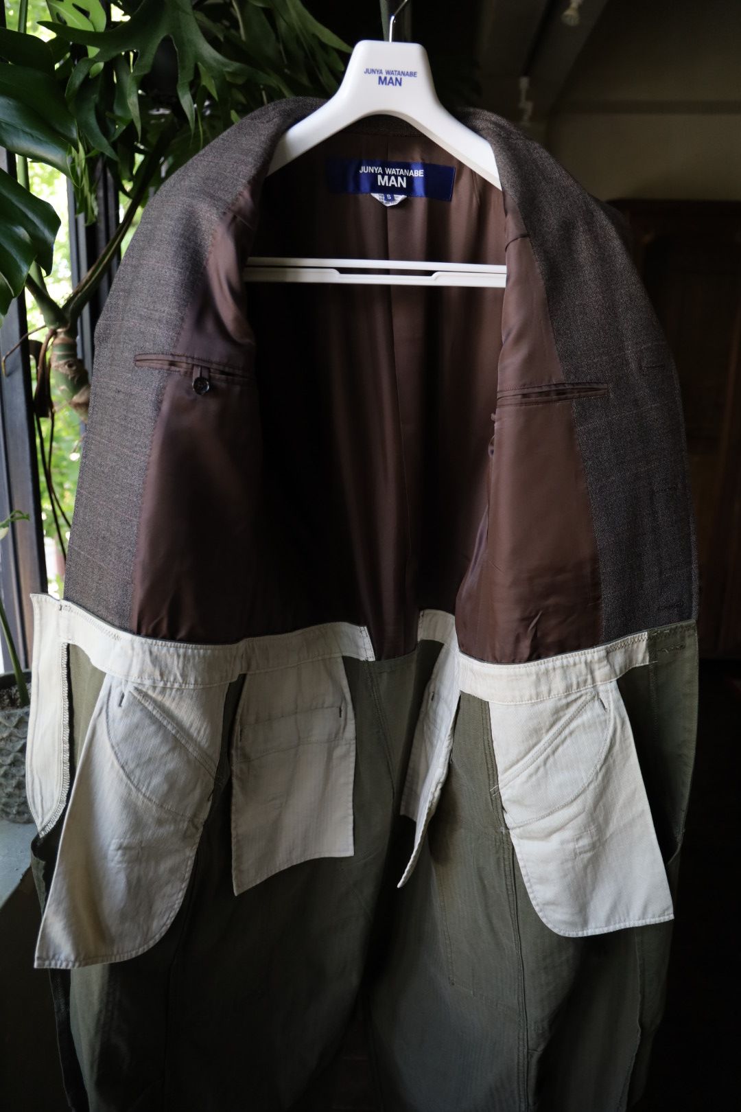 JUNYA WATANABE MAN - ジュンヤワタナベマン24AW ウールチェック×綿