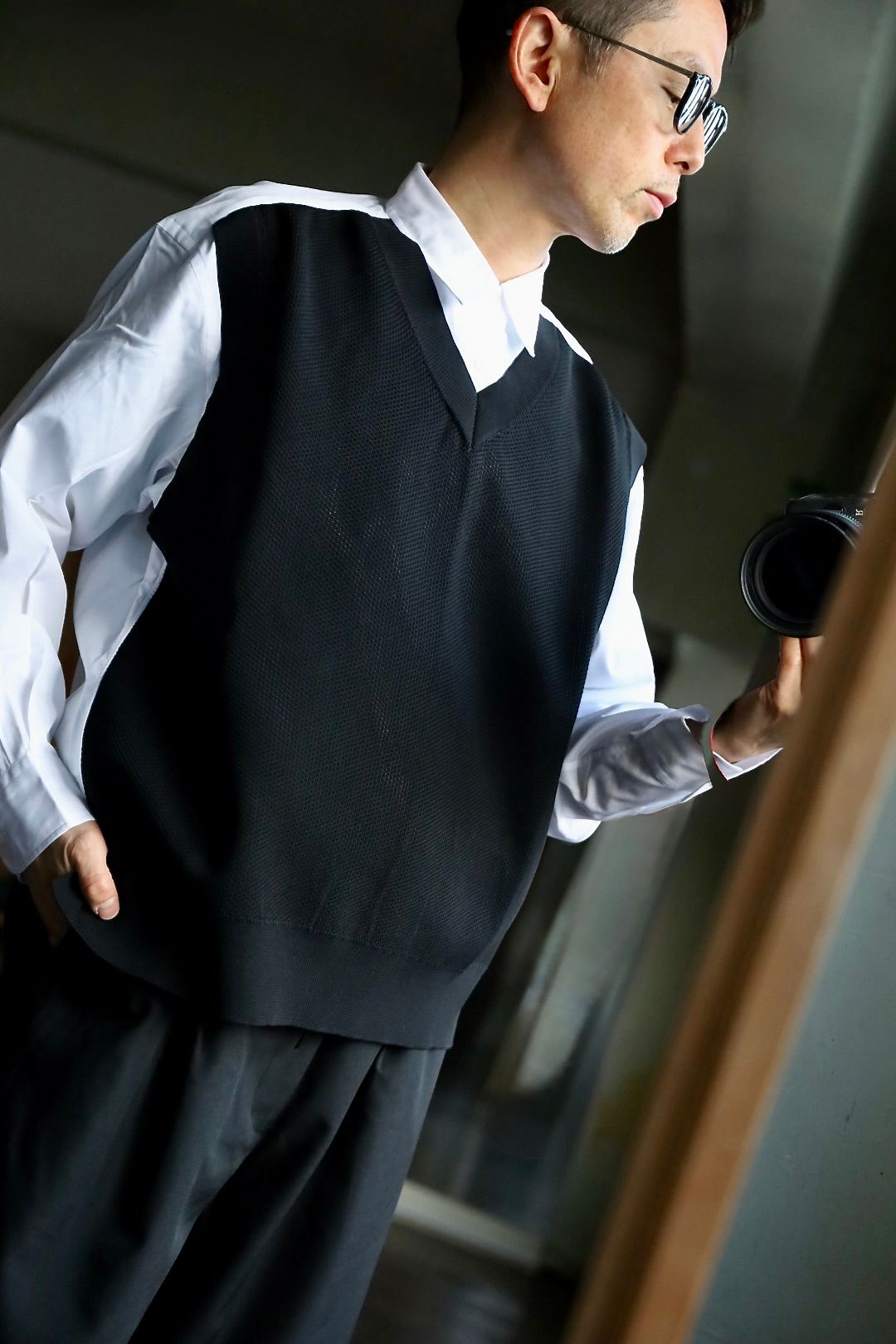 COMME des GARCONS HOMME 異素材切り替えシャツスタイル2025.2.9